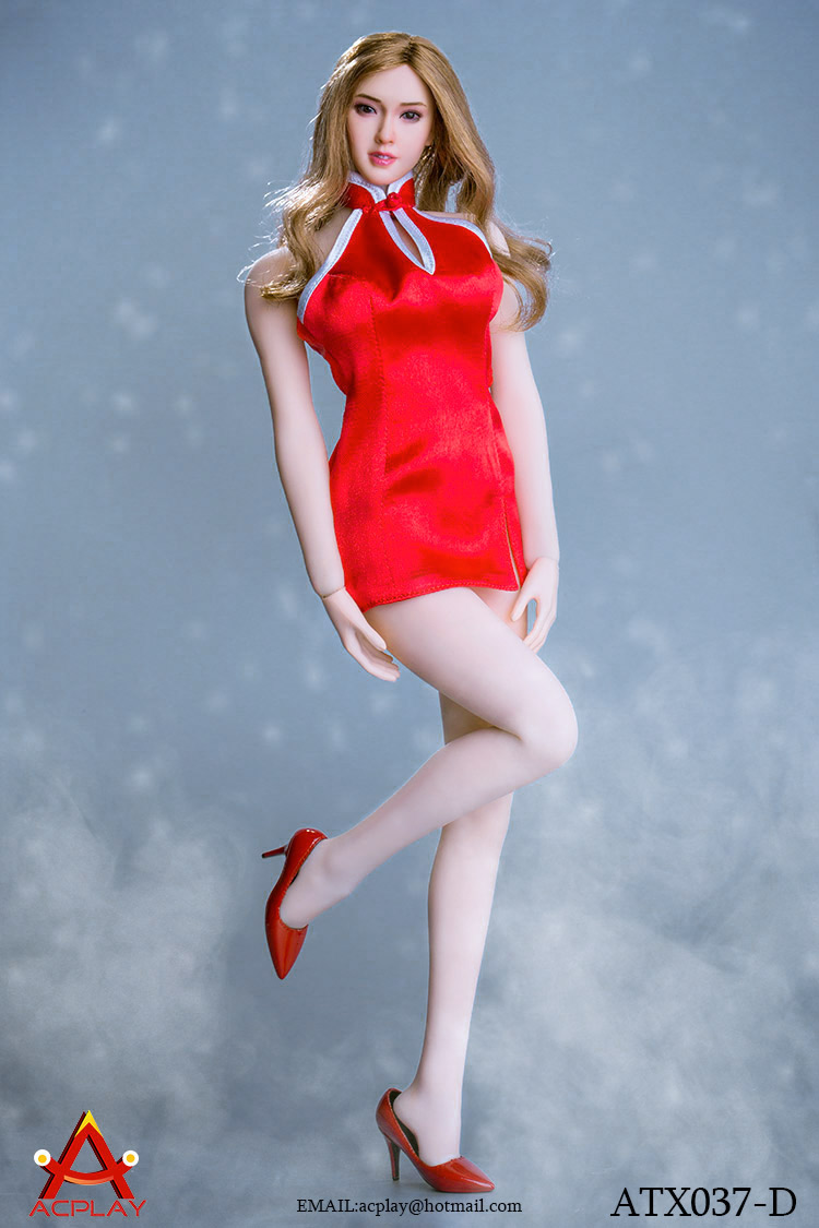 ACPLAY ATX037 Sexy lady short backless cheongsam