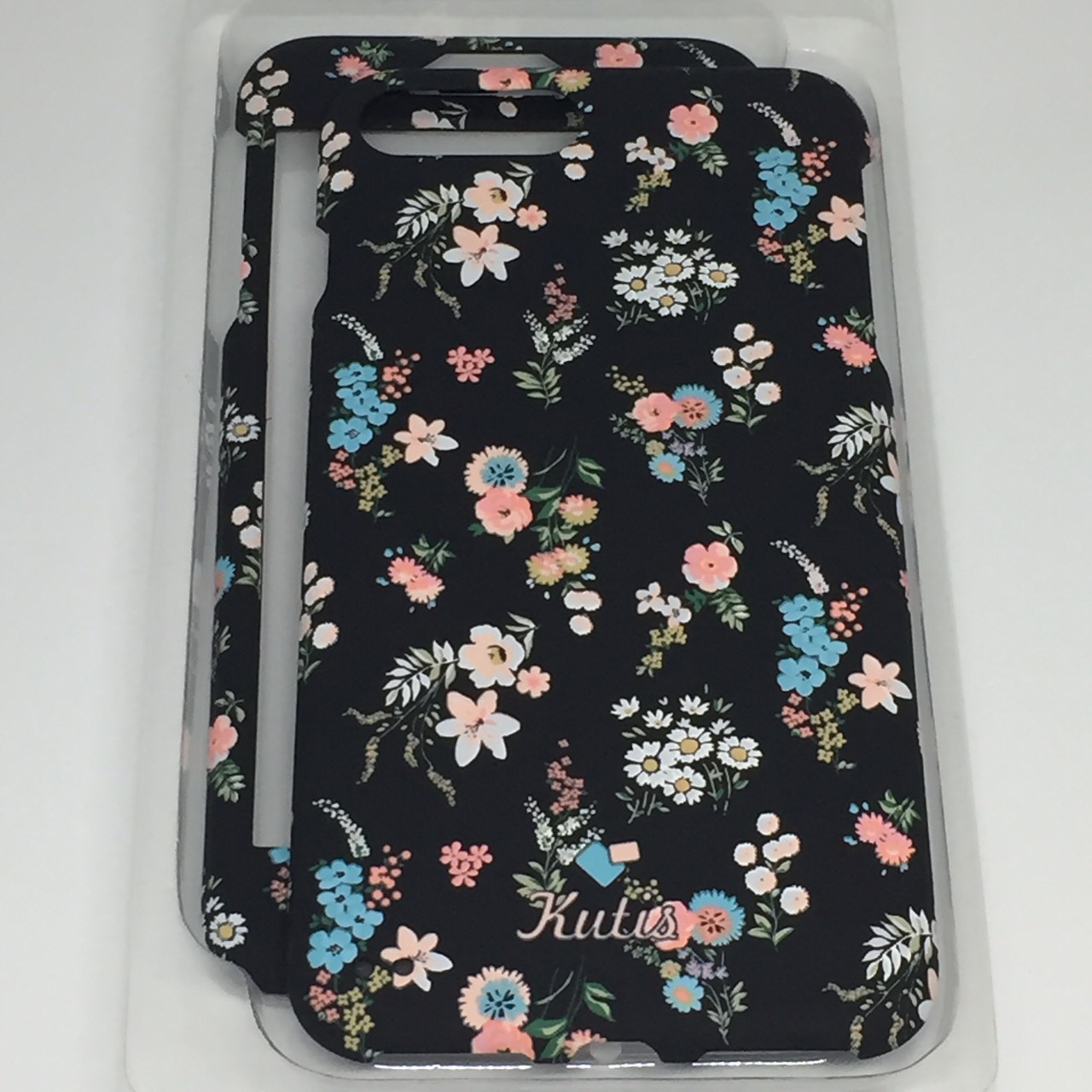 เคสคูทิส(Kutis)ไอโฟน7พลัส,8พลัส(ลายช่อดอกไม้new)มาใหม่ เคสประกบหน้า-หลัง เคสเรืองแสง