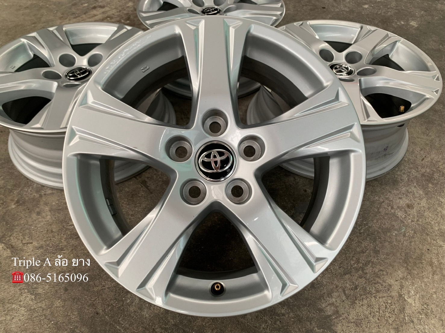✨ล้อแม็กป้ายแดง✨5รู114✨Toyota Alphard ขอบ 16💖สวยกริ๊บ💖