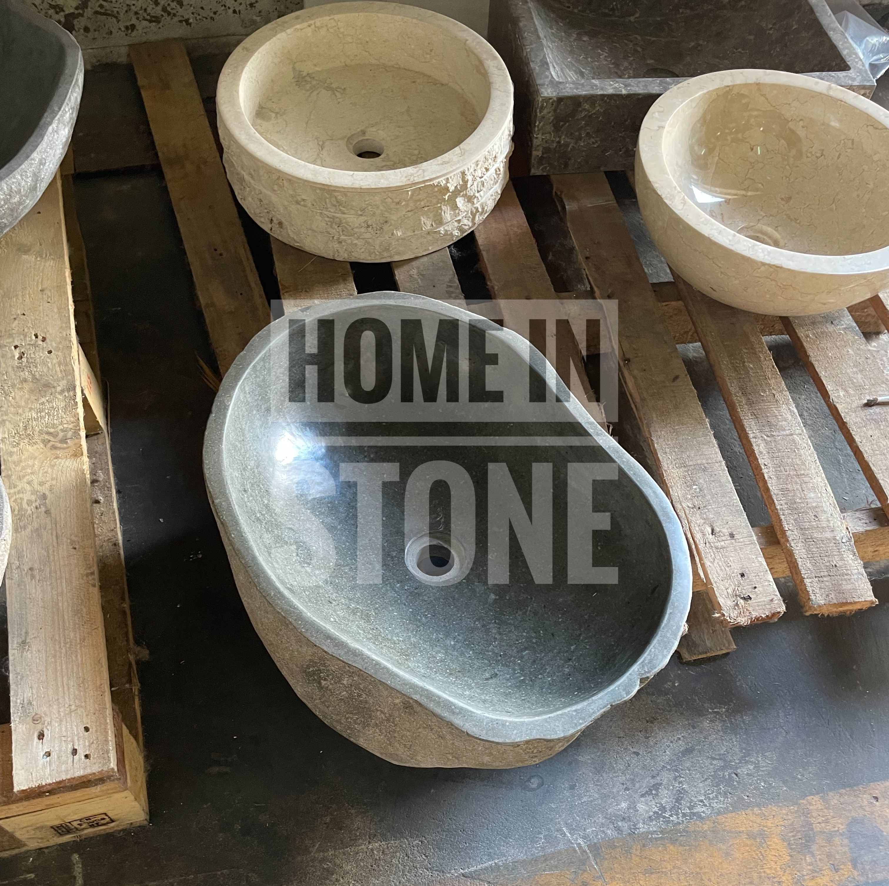 อ่างล้างหน้าหินธรรมชาติ ทรงสวยเลือกได้ พร้อมส่งค่ะ