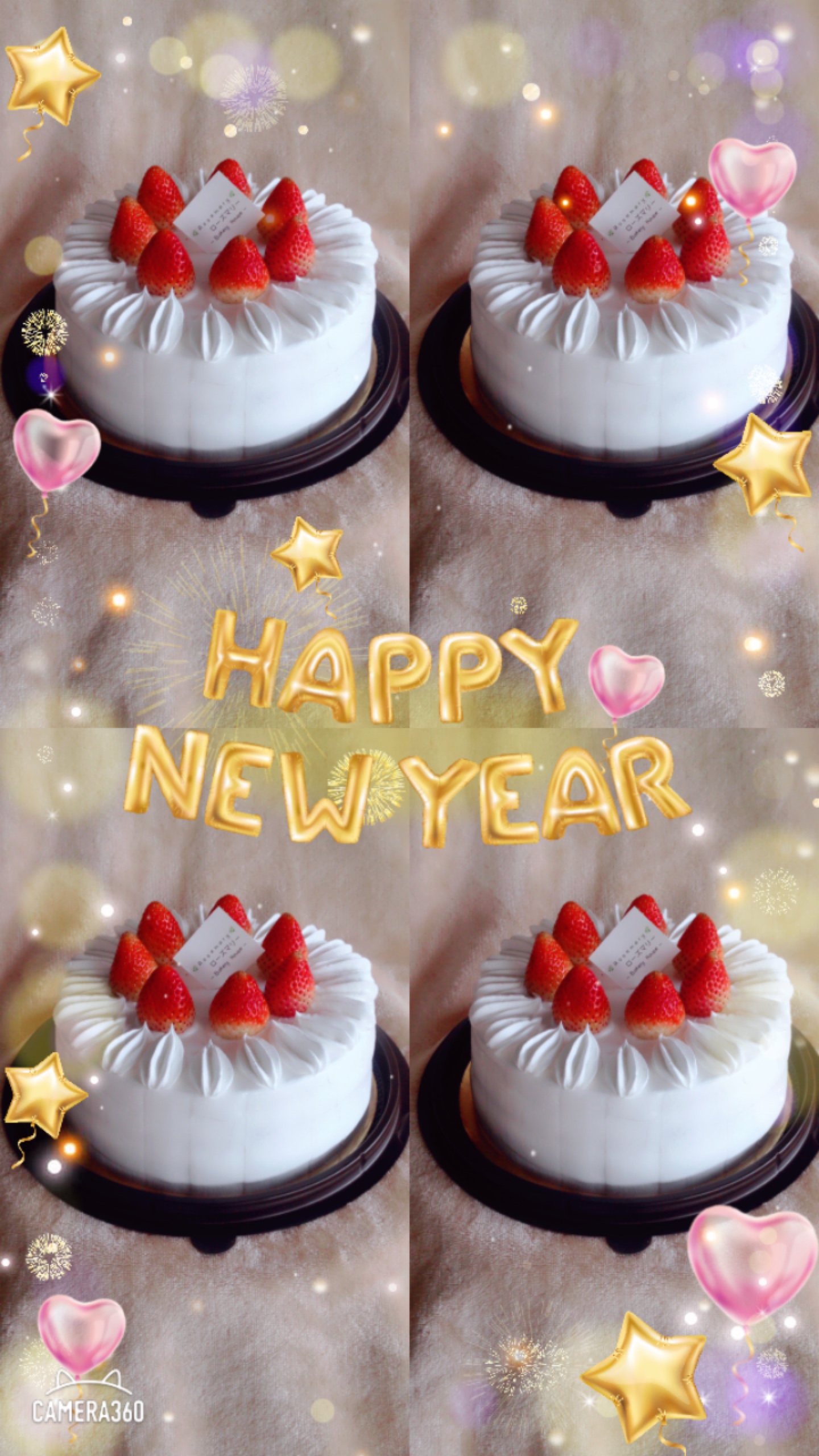 🍓 สตรอว์เบอร์รี่ชอร์ทเค้ก 🍓 (2 ปอนด์) Angel Strawberries ShortCake (2 Pound / 7" x 7") 3 ชั้น