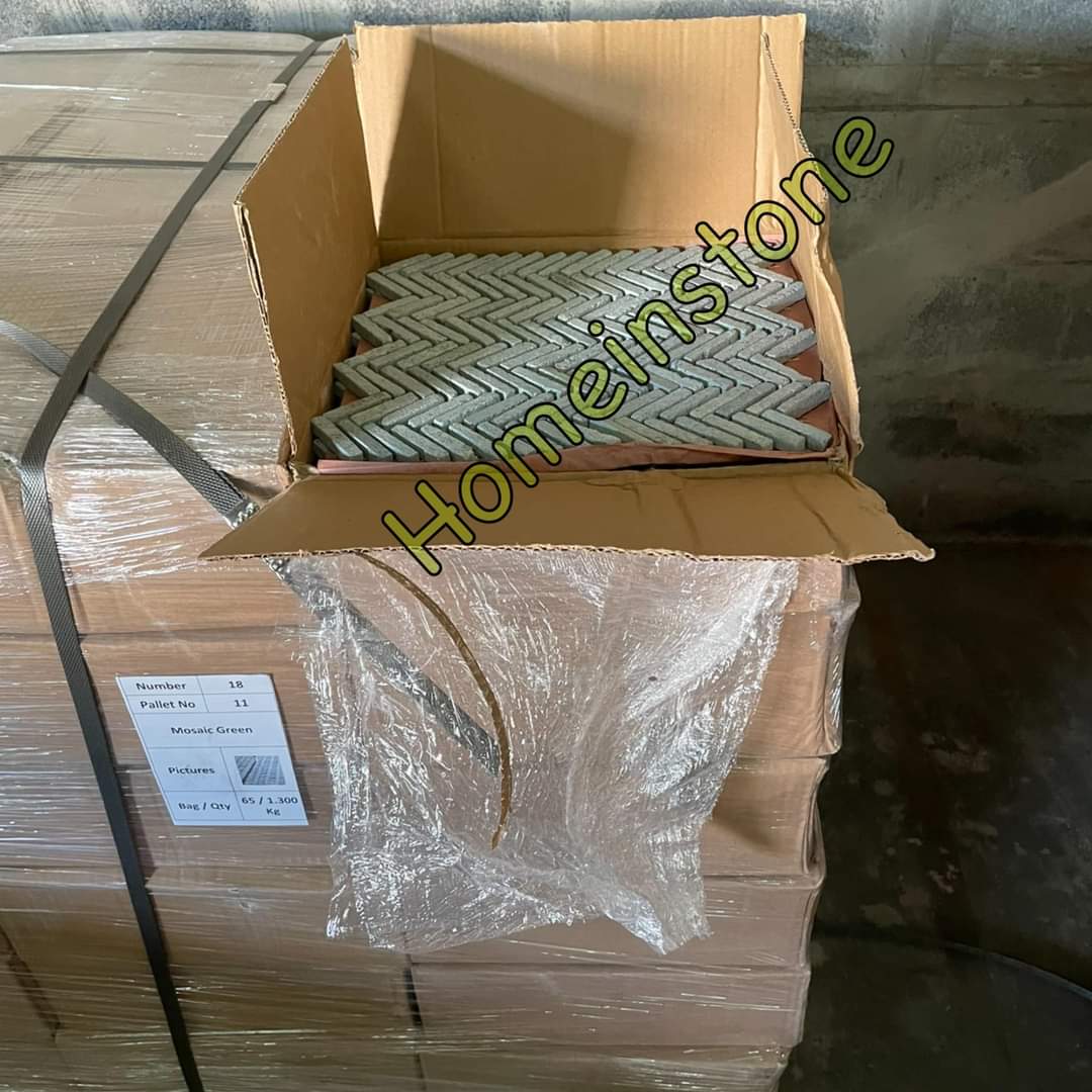 Green Sukabumi Mosaic ก้างปลา