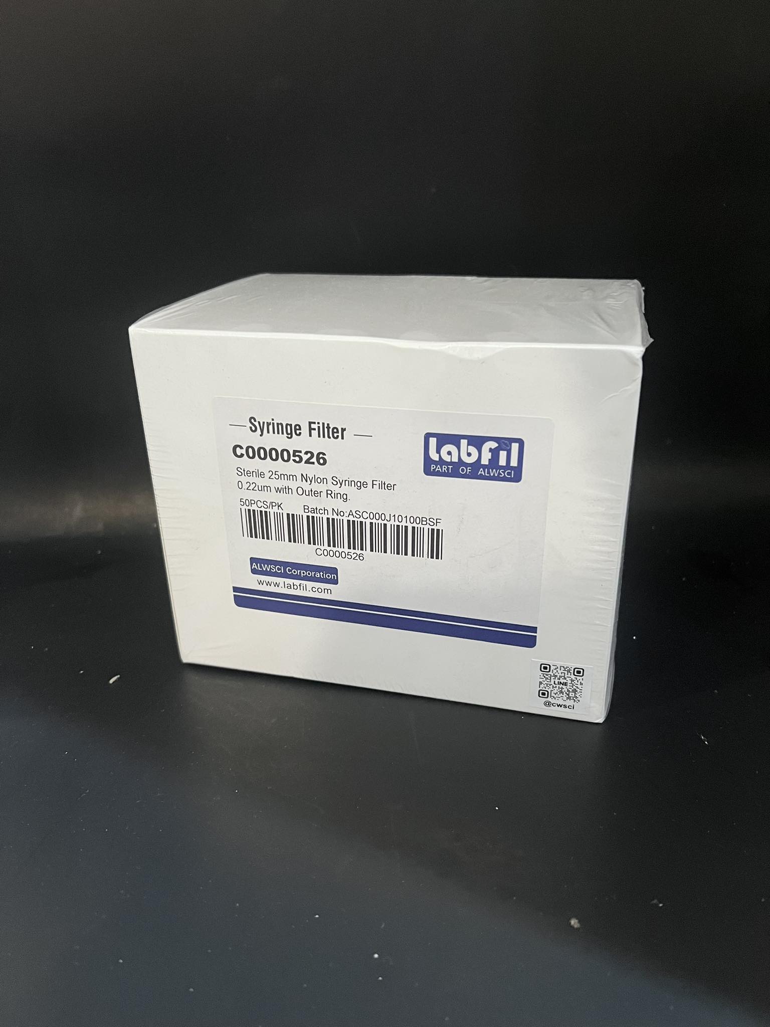 Sterile Nylon Syringe Filter with Outer Ring