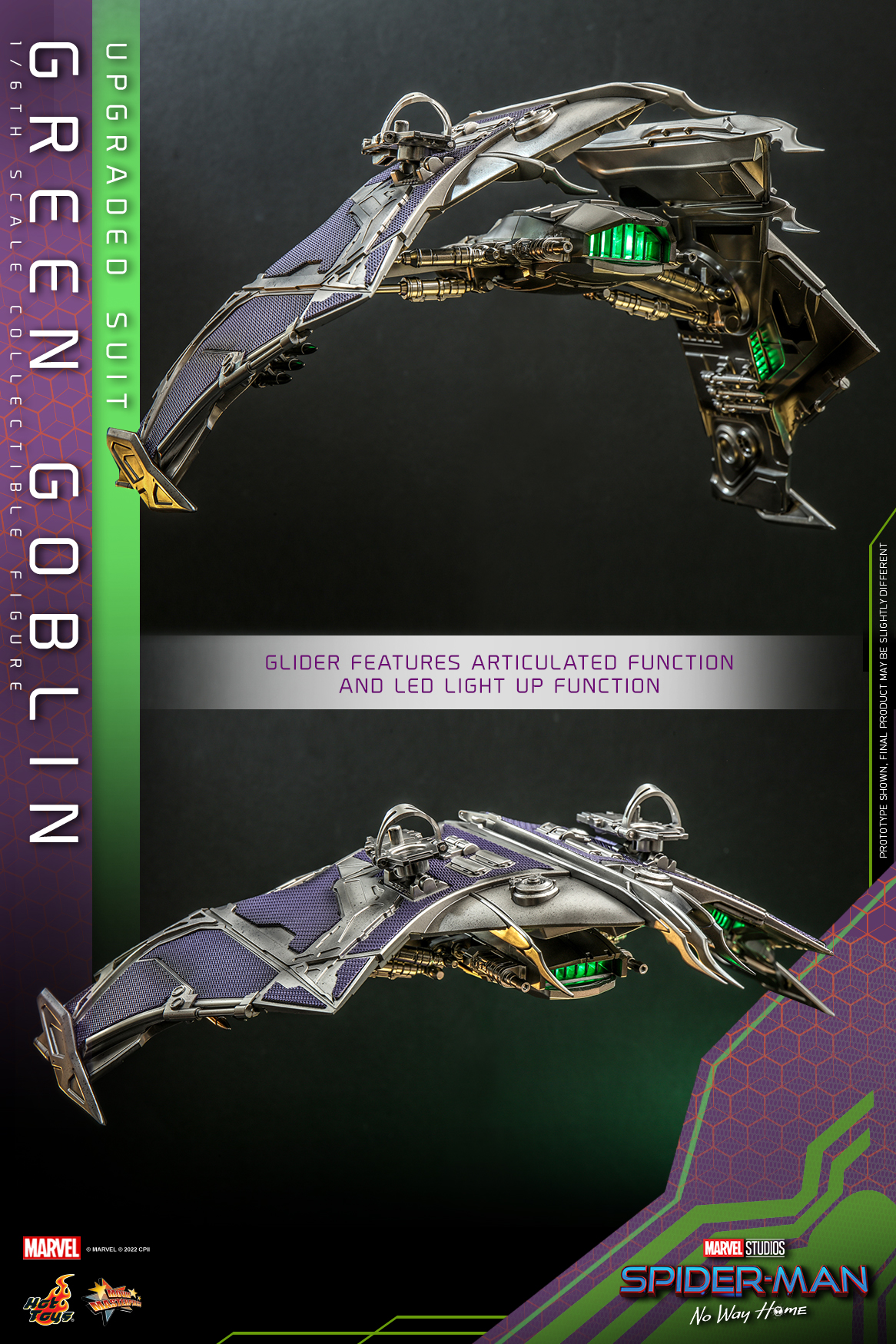 Hot Toys MMS674 1/6 Spider-Man: No Way Home - Green Goblin (Upgraded Suit)