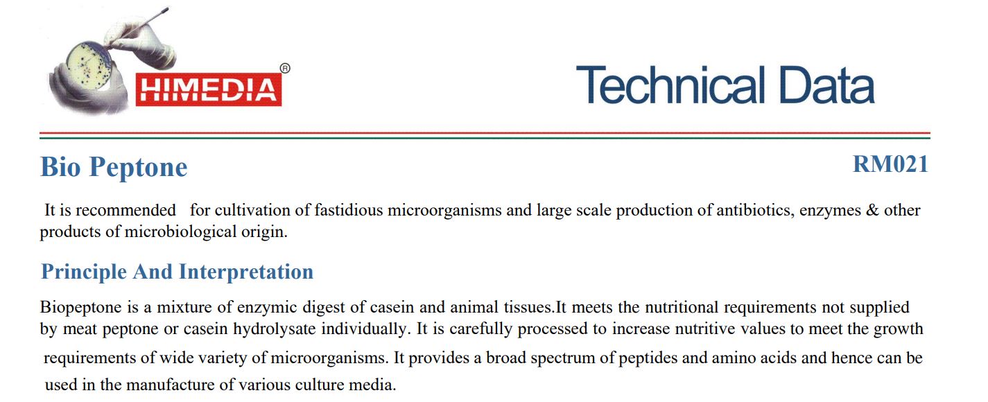 Himedia™POLY PEPTONE (Bio Peptone), 500 G