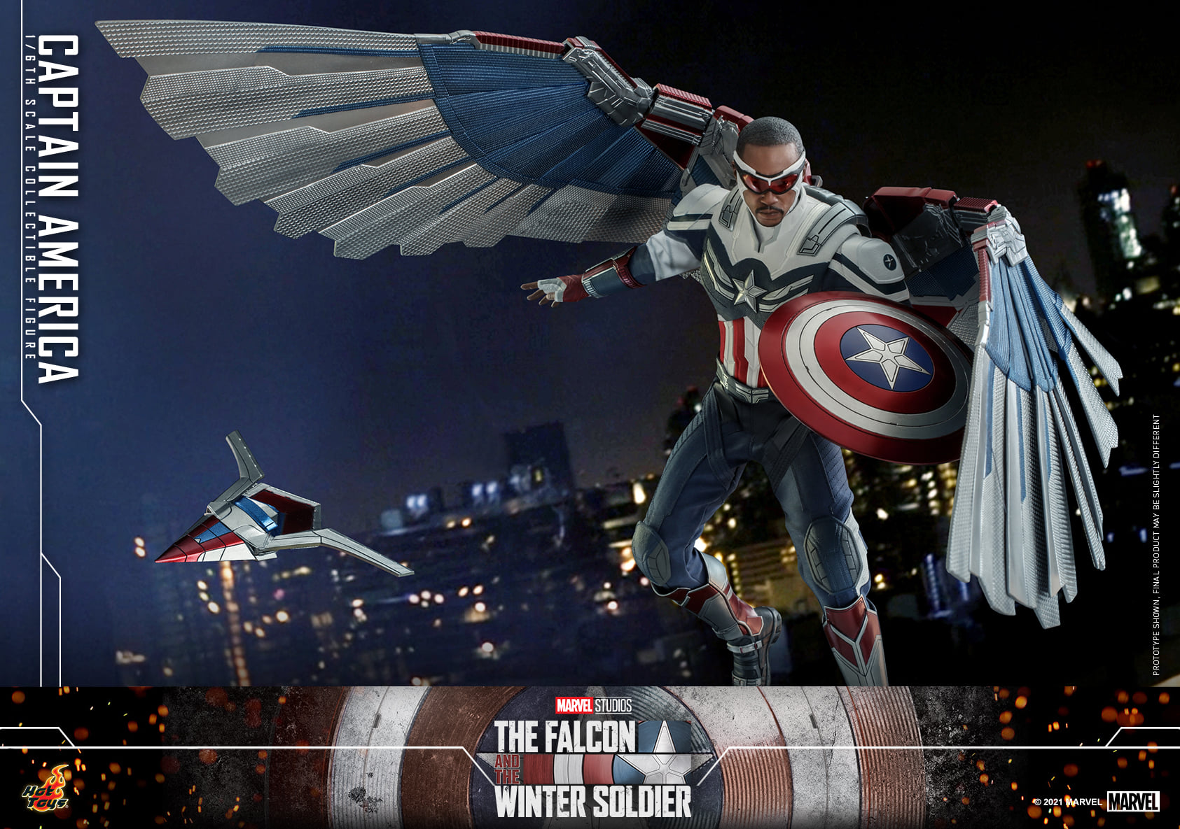 Hot Toys TMS040 1/6 The Falcon and the Winter Soldier - Captain America