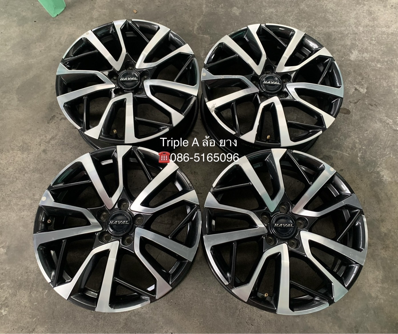 ✨ล้อแม็ก 5รู114✨HAVAL H6 PRO ขอบ 18 เทาหน้าเงา