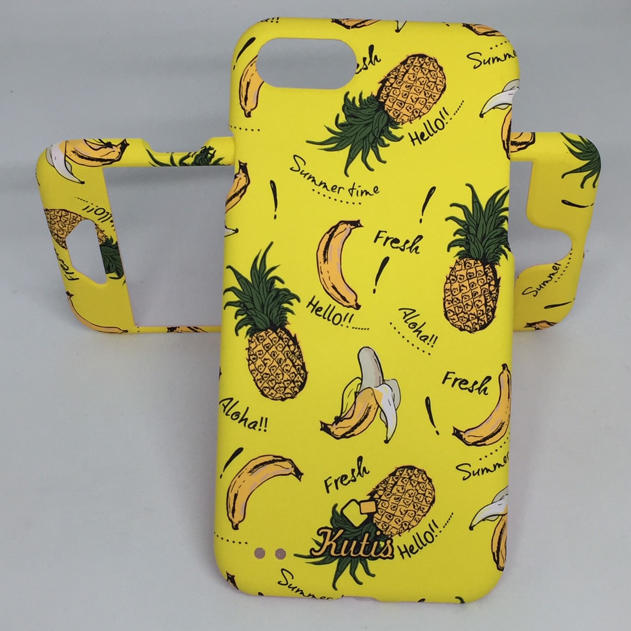 เคสคูทิส(Kutis)เคสไอโฟน7,8,SEปี2020(ลายกล้วยกับสัปปะรด)มาใหม่ เคสประกบหน้า-หลัง เคสเรืองแสง เคสลายวินเทจ ร้านSuperhero Klongthom