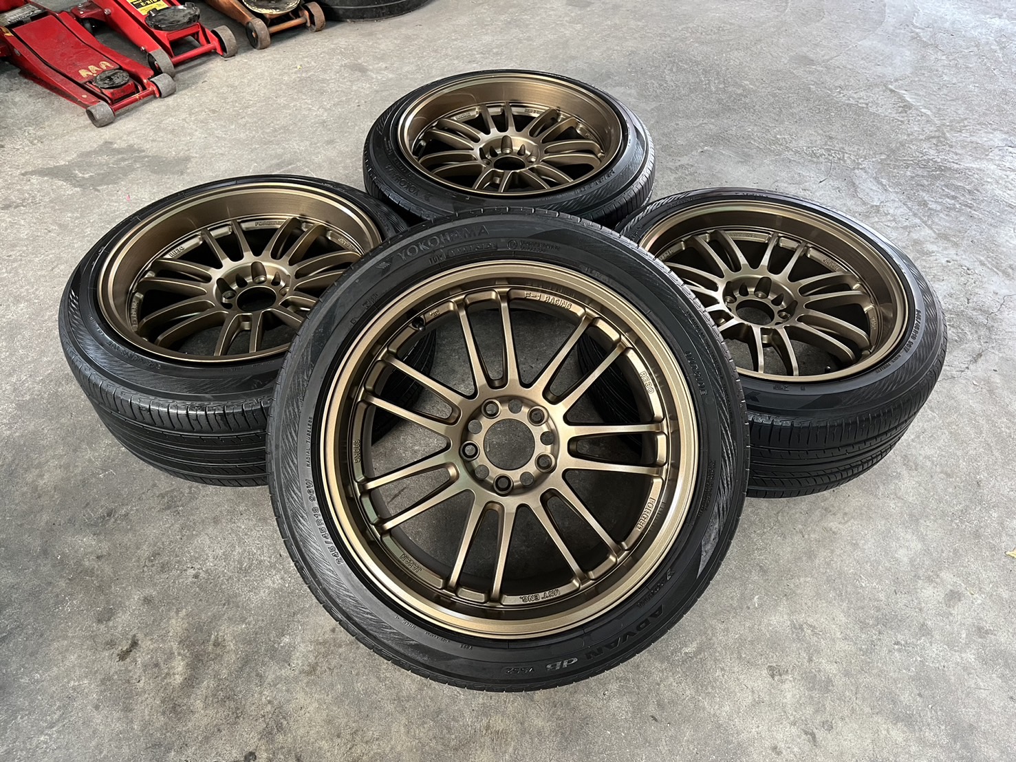 ✨ล้อแม็ก 5รู114✨RE30 ขอบ 18 พร้อมยาง 245-45-18 Yokohama(JAPAN🇯🇵) ปี 19