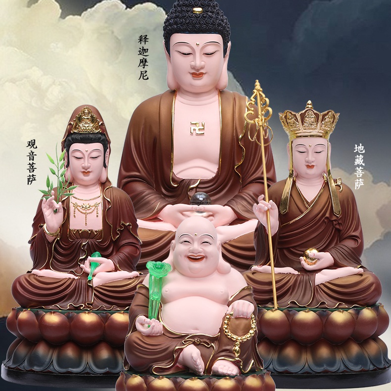 พระโพธิสัตว์ เนื้อเรซินคุณภาพสูง บูชาเพื่อเสริมศิริมงคล นำชีวิตสู่สิ่งดีๆ ขนาด 12/16/19 นิ้ว