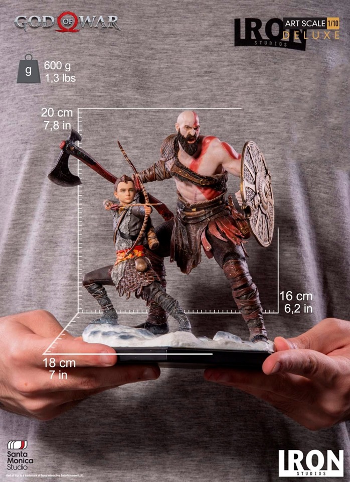 Iron Studios BDS Deluxe Art Scale 1/10 God of War 4 - Kratos and Atreus