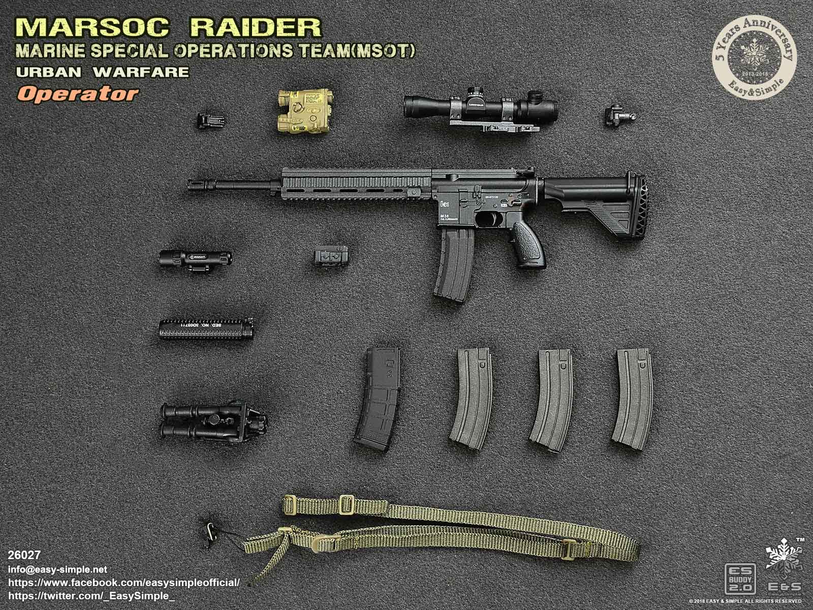 Easy&Simple 26027 MARSOC Raider Urban Warfare Operator (5 Years Anniversary)