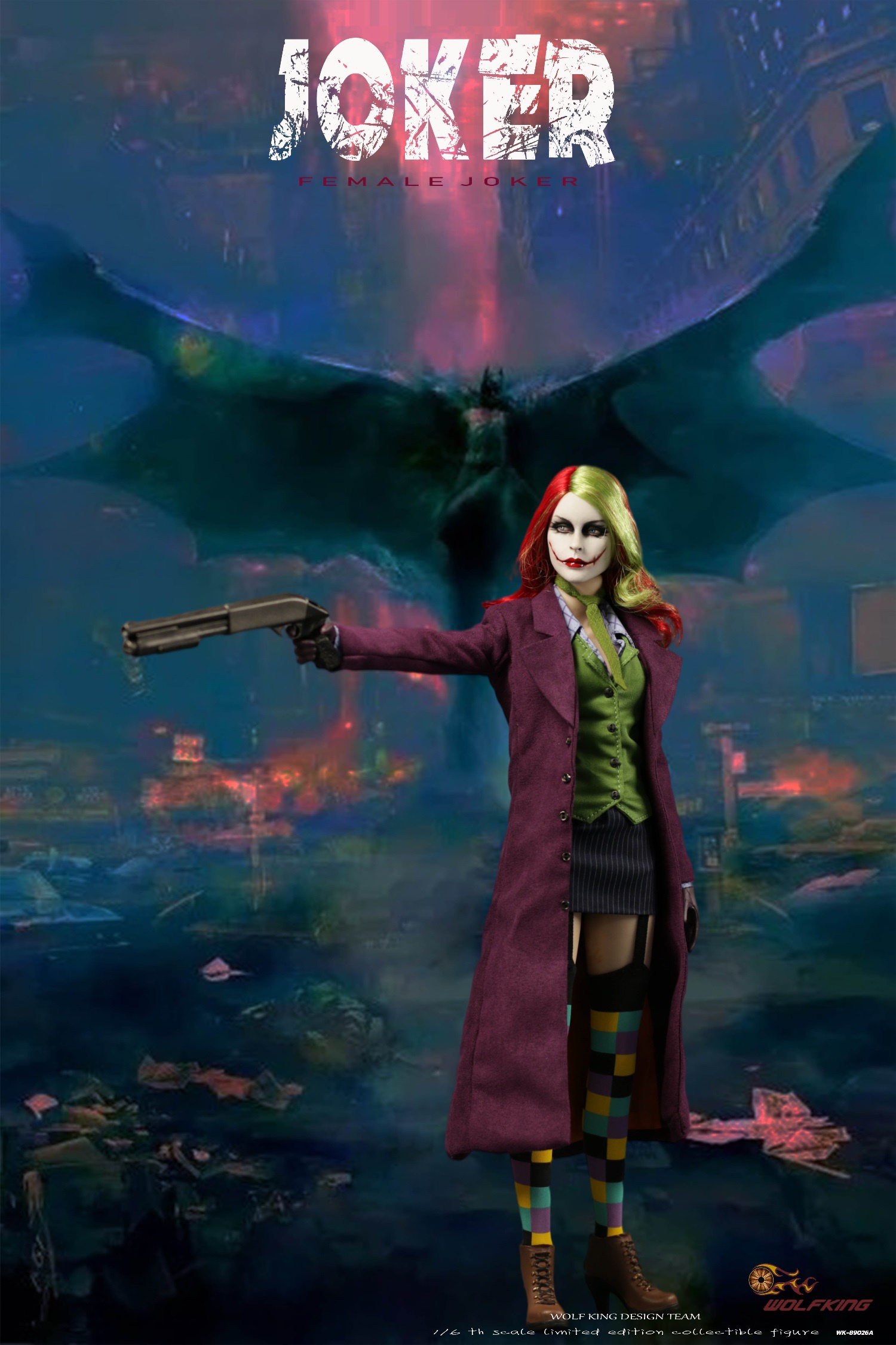 WOLFKING WK-89026A 1/6 FEMALE JOKER
