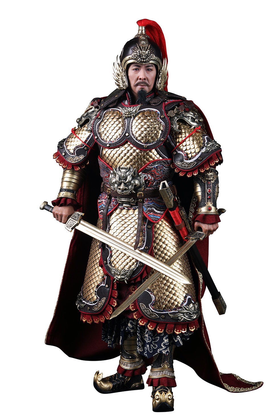 303TOYS MP019 + MP020 1/6 THREE KINGDOMS SERIES - LIU BEI XUANDE (EXCLUSIVE COPPER VERSION) + DILU THE STEED OF LIU BEI