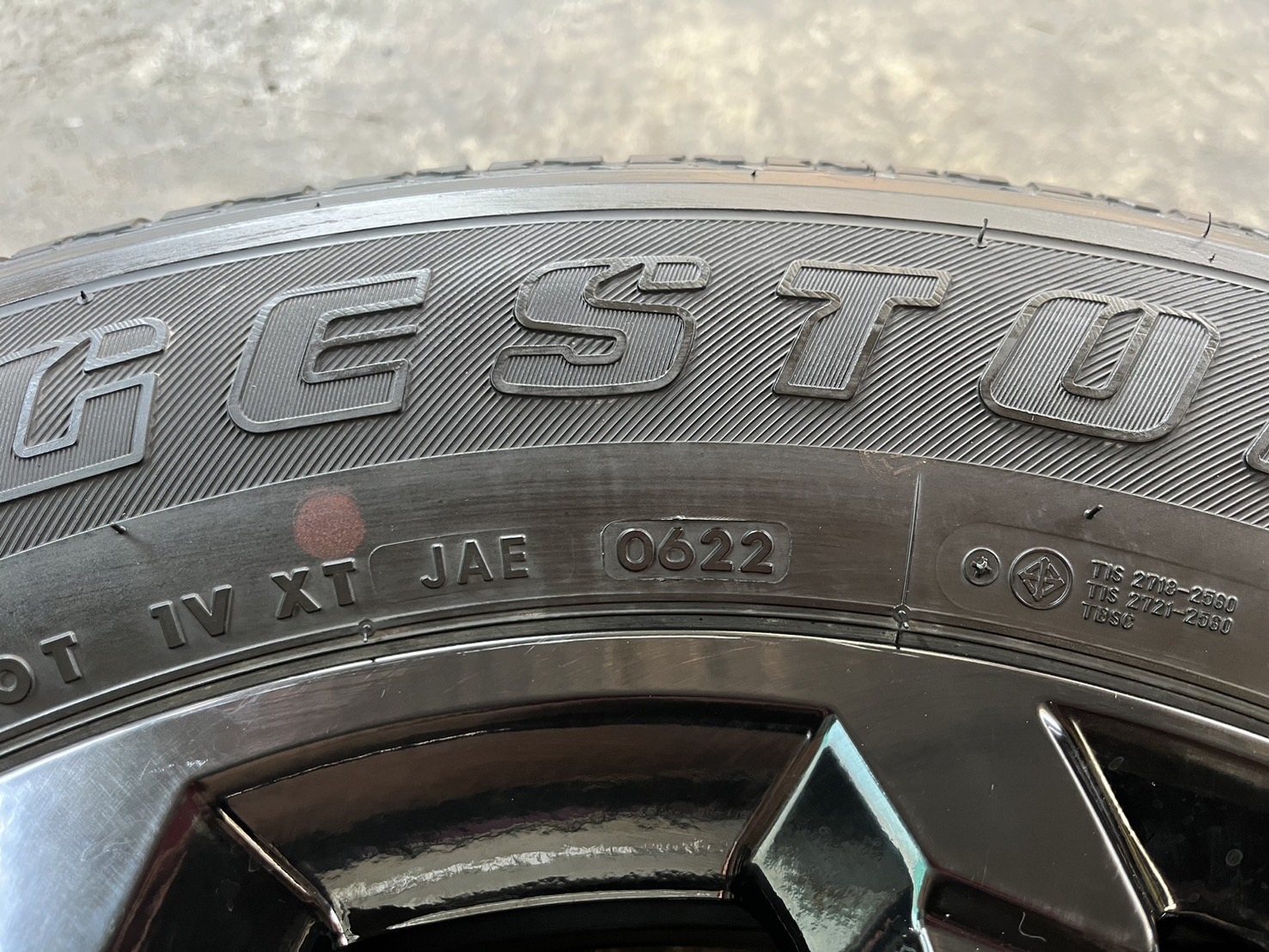✨ล้อแม็ก✨Mitsu Triton Athlete ขอบ 18 สีดำแท้💯พร้อมยาง 265-60-18 Bridgestone💥ปี 22💥