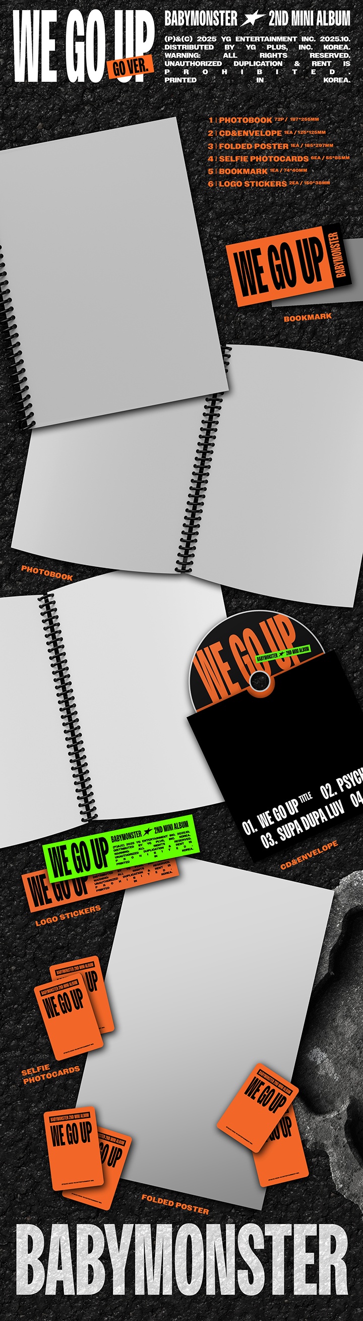 [PRE] BABYMONSTER 2nd MINI ALBUM [WE GO UP]