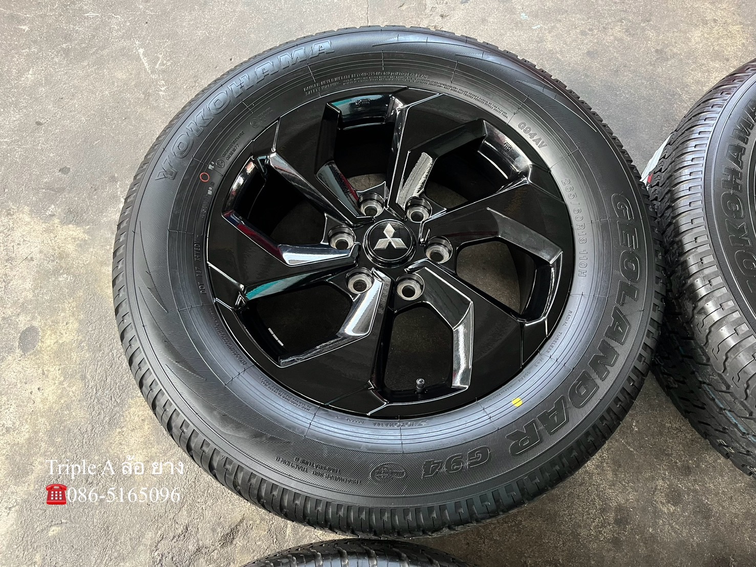 ✨ล้อแม็กพร้อมยางใหม่💯✨Mitsu Pajero Sport รุ่นใหม่ล่าสุด ขอบ 18 สีดำแท้💯💖ใหม่กริ๊บ💖