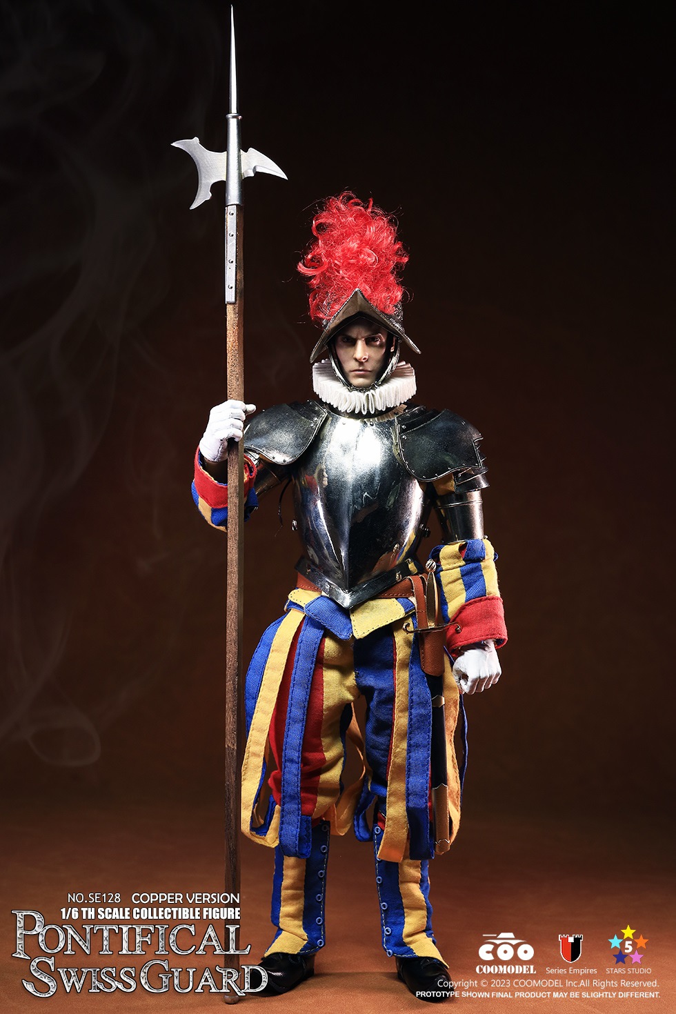 COOMODEL SE128 1/6 SERIES OF EMPIRES - PONTIFICAL SWISS GUARD (EXCLUSIVE CUPRONICKEL VERSION)