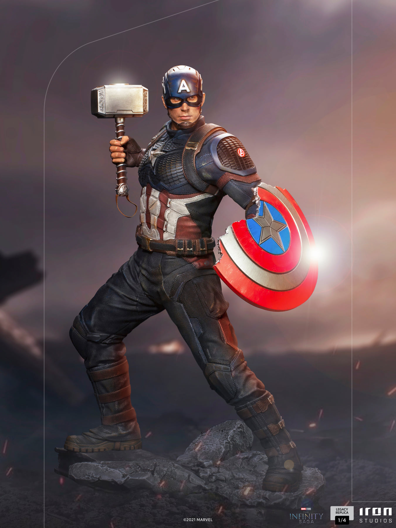 Iron Studios Legacy Replica 1/4 Infinity Saga - Captain America