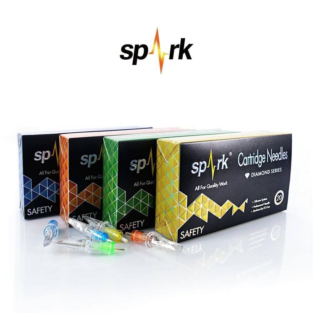 เข็มฮอคสักลาย Tattoo Spark-Diamond เดินเส้น ลงสี [แบ่งขาย]
