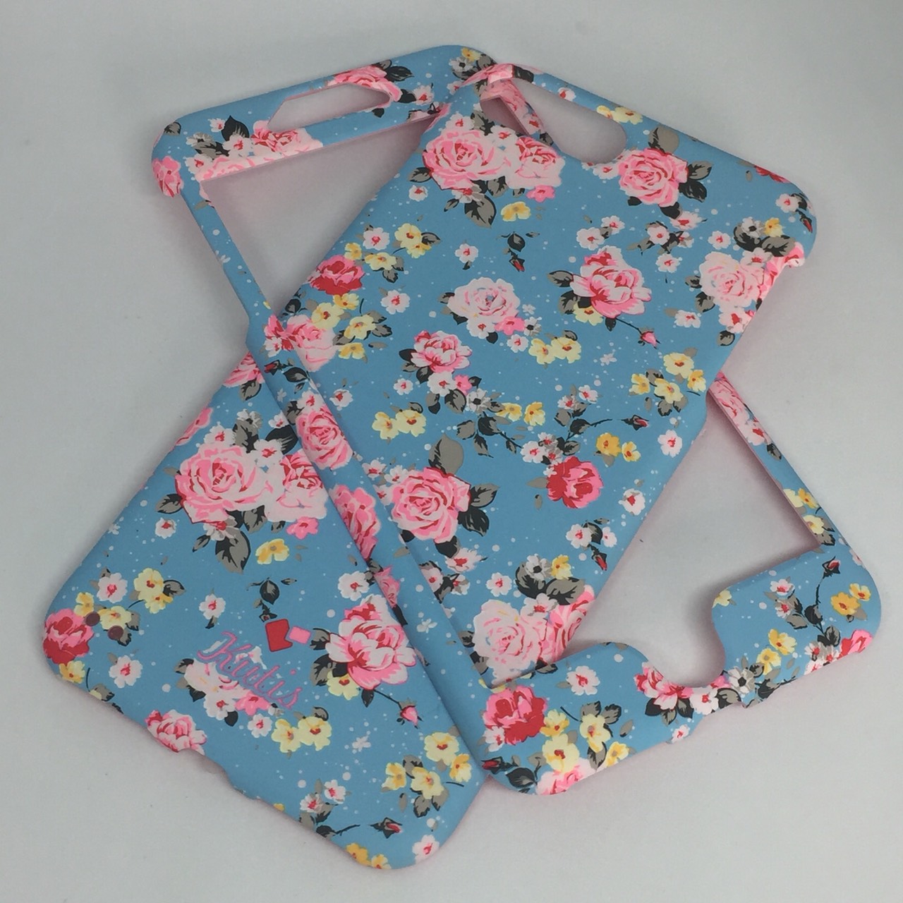 เคสคูทิสKutisไอโฟน7พลัส,8พลัส(ลายดอกไม้สีฟ้า)มาใหม่ เคสประกบหน้า-หลัง เคสเรืองแสง เคสลายวินเทจ ร้านSuperhero Klongthom