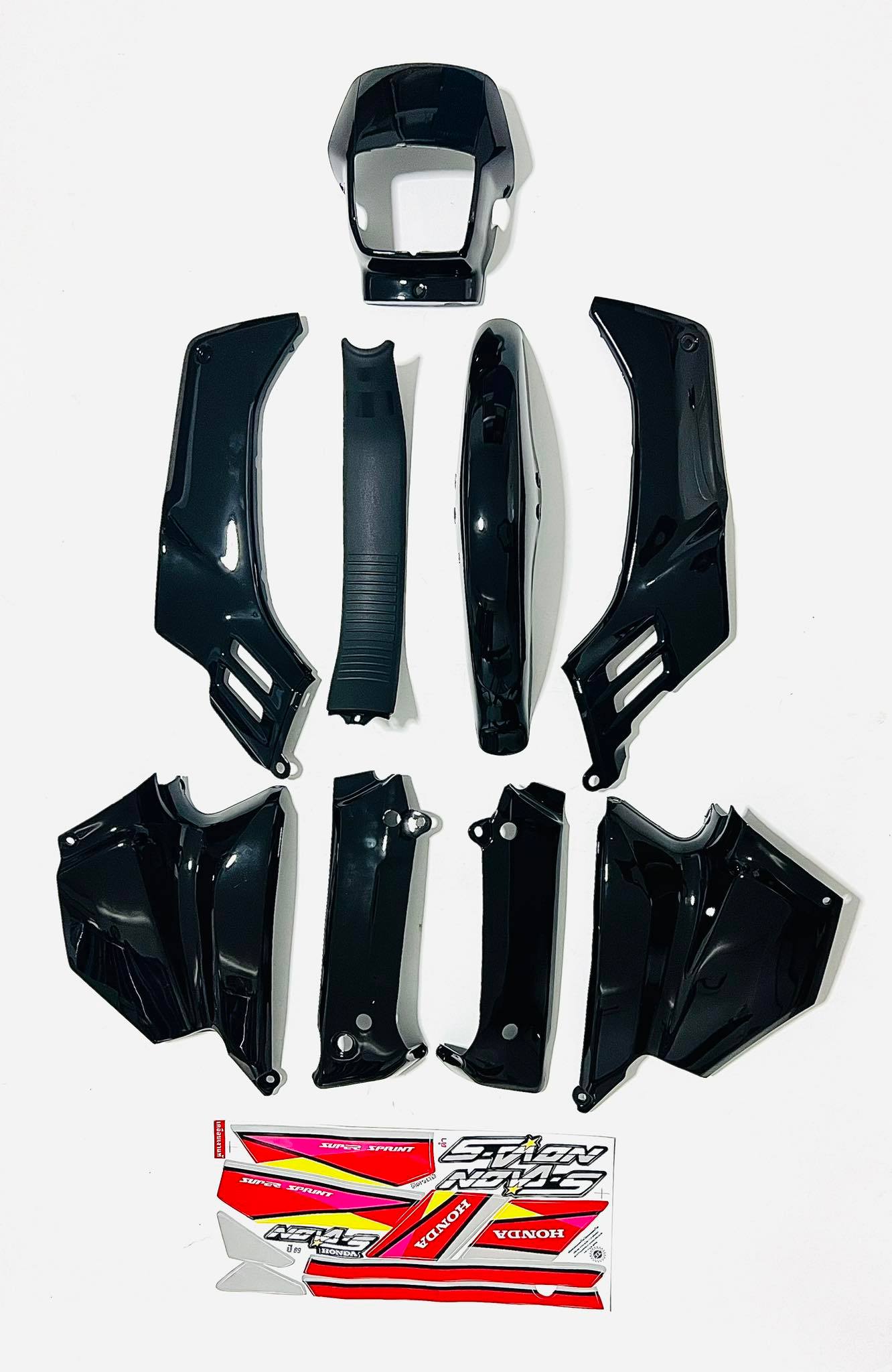 ชุดสีโนวาs nova s โช๊คคู่ พร้อมสติ๊กเกอร์