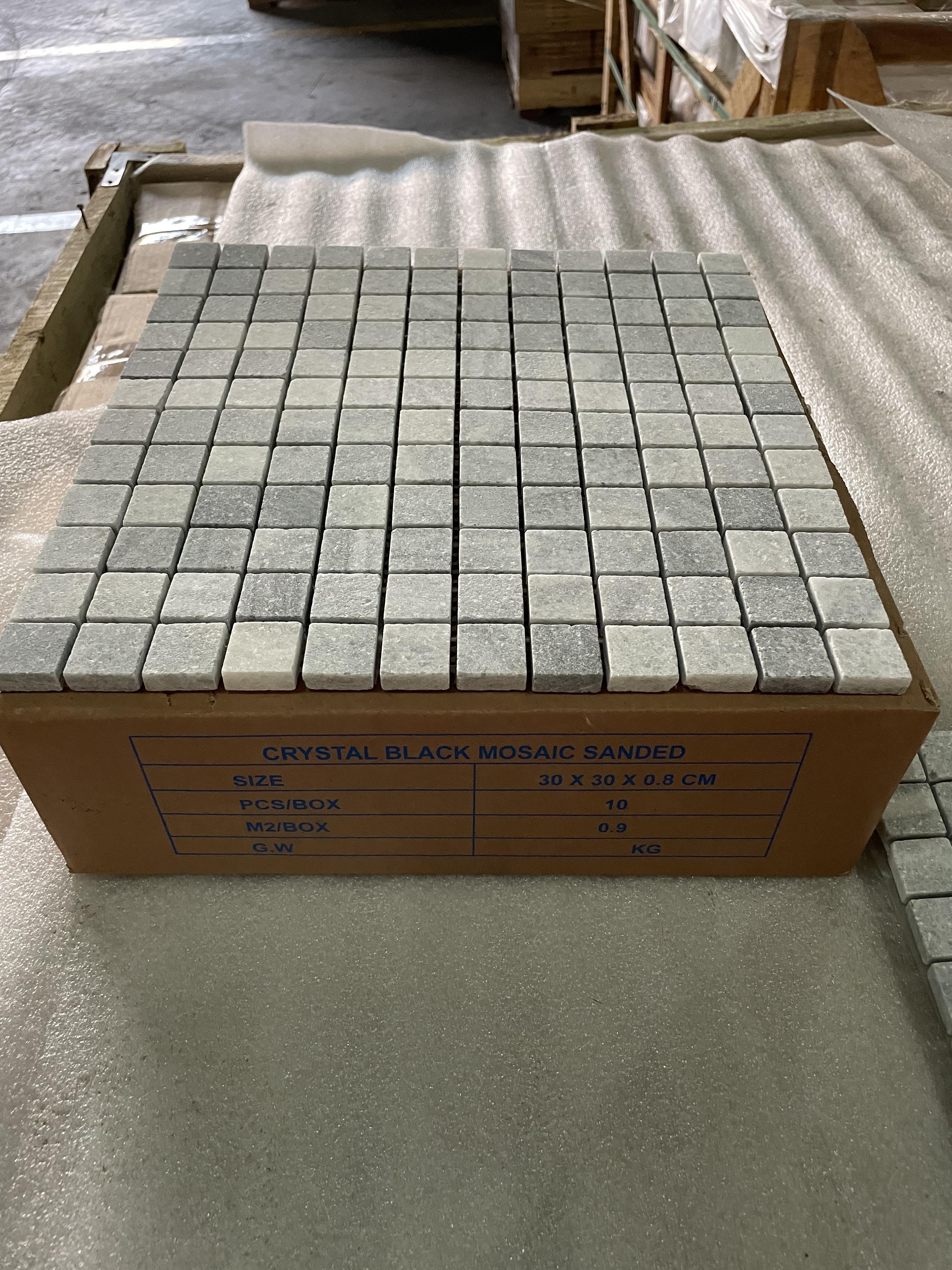 Crystal Black Mosaic ขนาด 30x30 cm