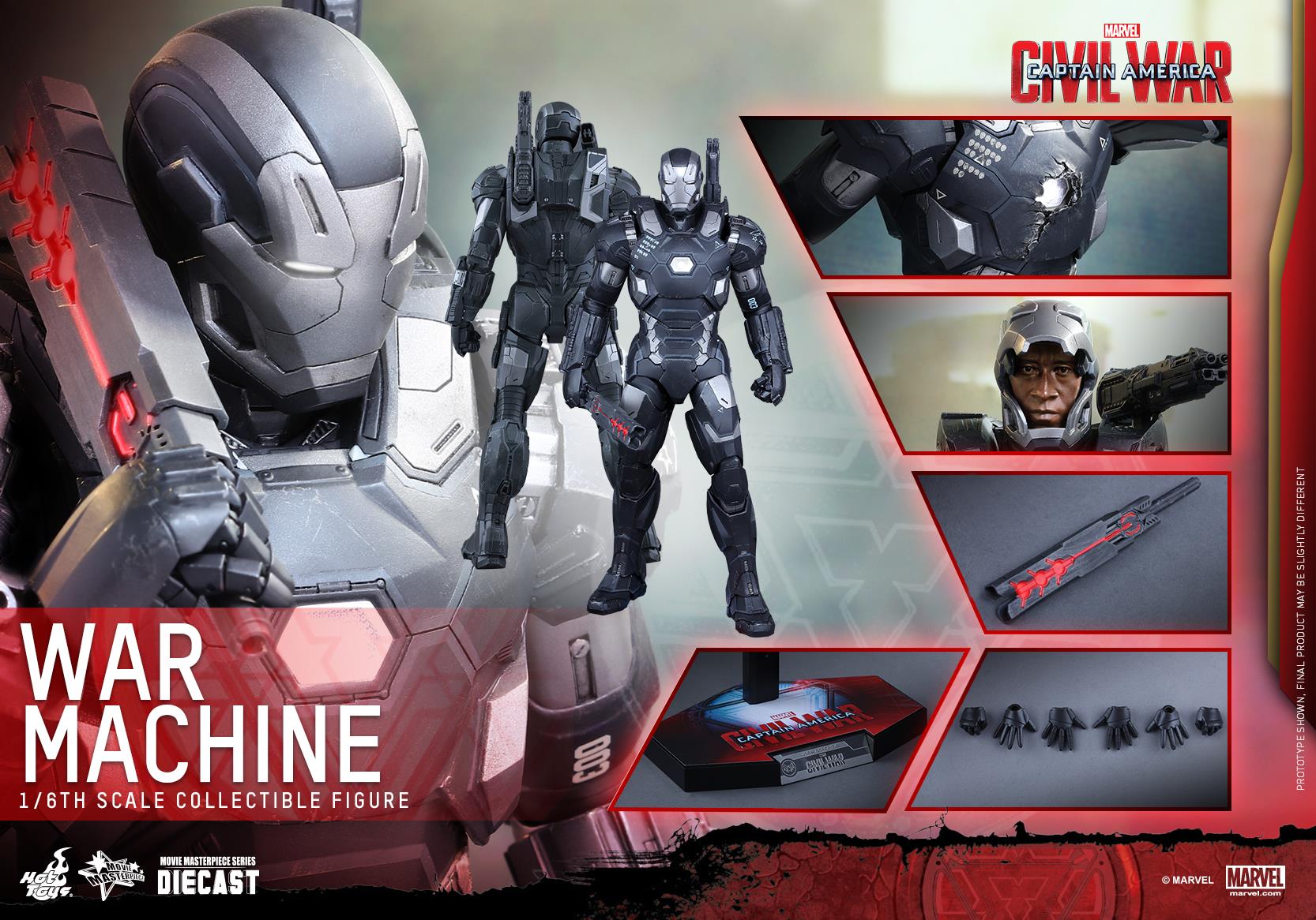 Hot Toys MMS344D15 CAPTAIN AMERICA: CIVIL WAR - WAR MACHINE MARK III