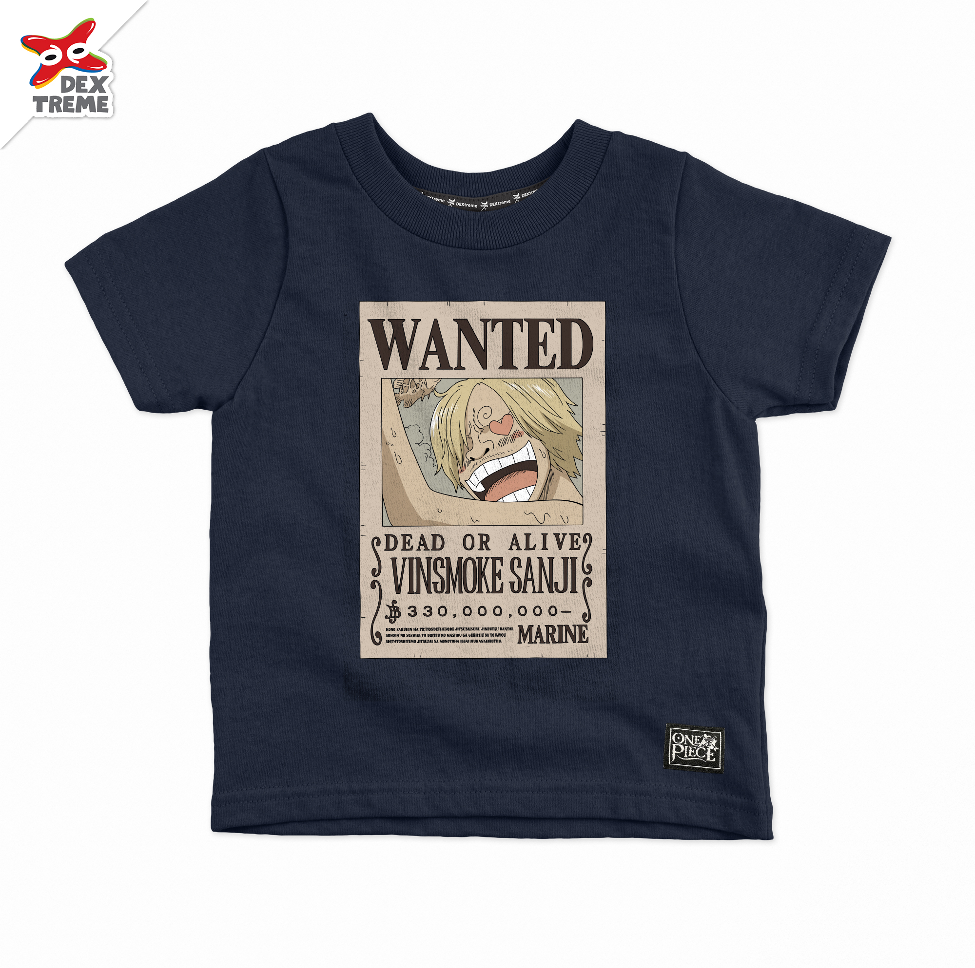 เสื้อยืดเด็กวันพีช One Piece Sanji Wanted