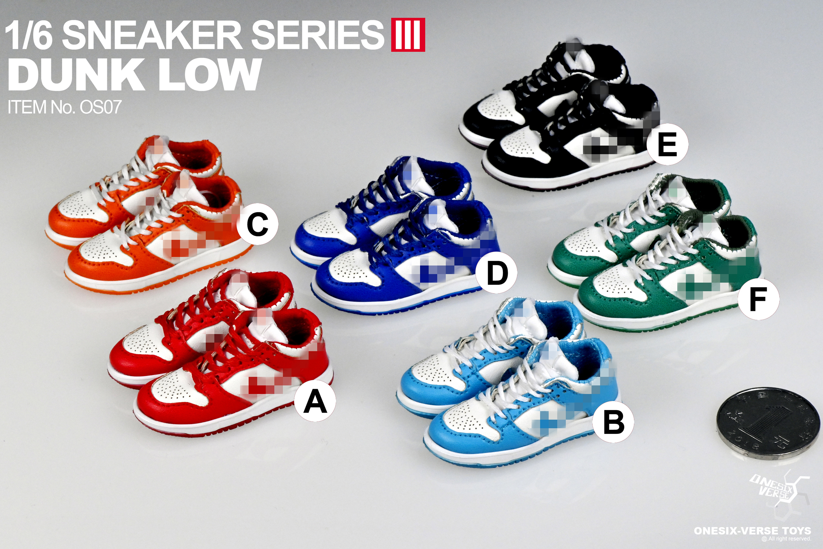 ONESIX-VERSE TOYS OS07 1/6 Sneaker Series III - Dunk Low