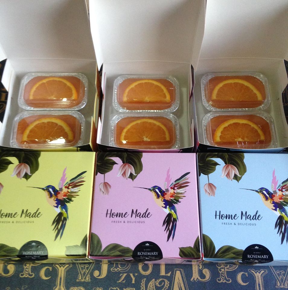 🍊 เค้กส้มแมนดาริน🍊 (แบบใส่กล่องฟรอย์) Mandarine Orange Cake (ราคาต่อชิ้น)