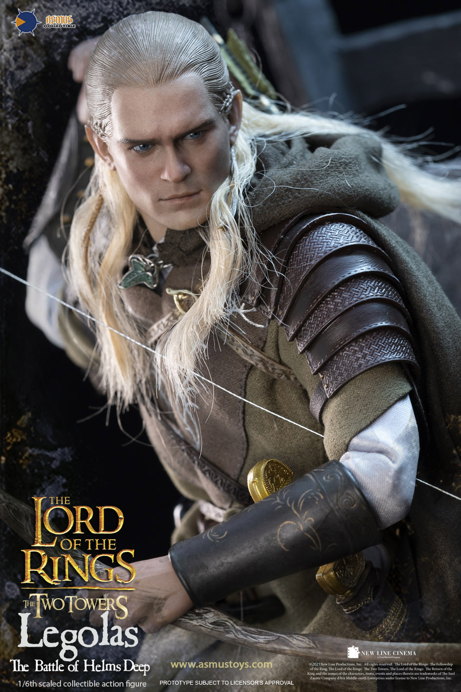 ASMUS TOYS LOTR029 1/6 THE LORD OF THE RINGS: THE TWO TOWERS - LEGOLAS (THE BATTLE OF HELMS DEEP)