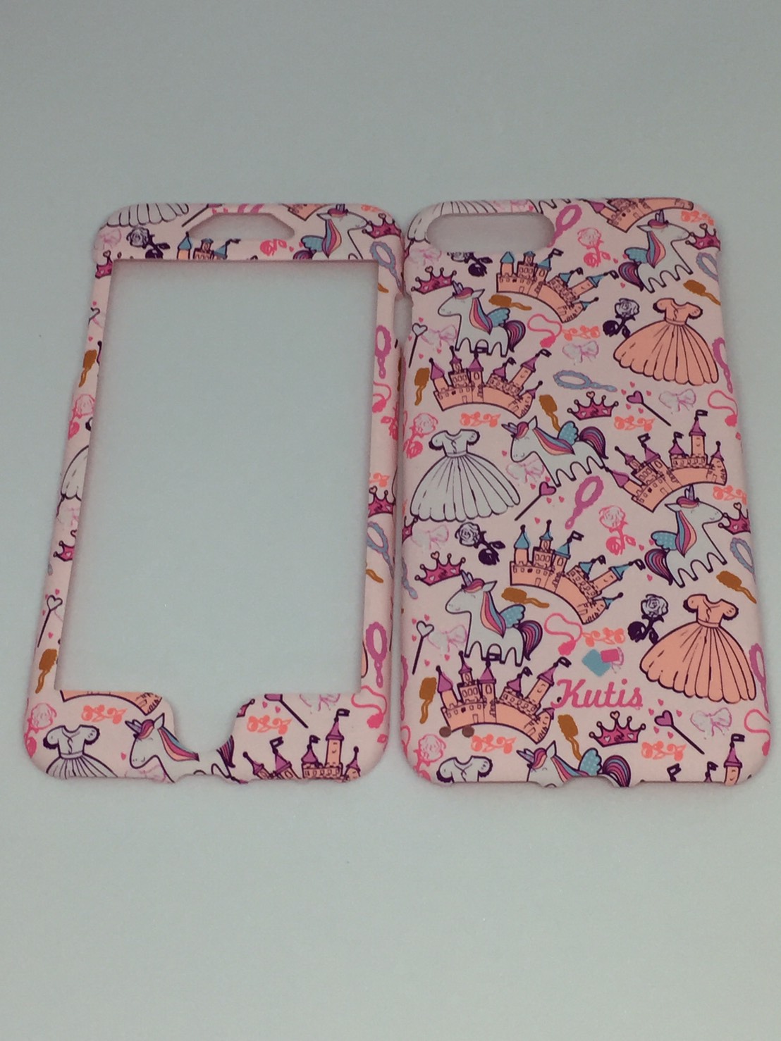 เคสคูทิส (Kutis) ไอโฟน7พลัส,8พลัส(ลายกระโปรงกับปราสาทสีชมพู)