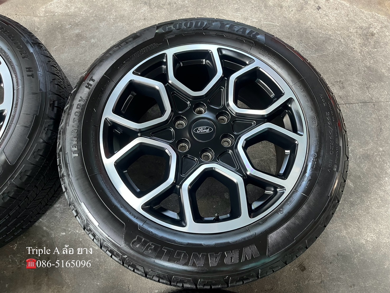 ✨ล้อแม็ก✨Ford Everest Wildtrak รุ่นใหม่ล่าสุด ขอบ 20 ดำหน้าเงา พร้อมยาง 255-55-20 GoodYear🌟ปี 23🌟
