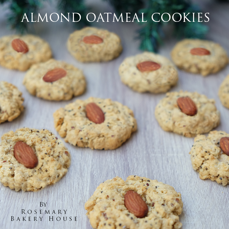 🍪 🌾🌰ALMOND OATMEAL COOKIES 🎅 🎄คุ้กกี้อัลมอนด์ข้าวโอ๊ต - CKH (ราคาต่อชิ้น) #ของขวัญปีใหม่ #คุ้กกี้เพื่อสุขภาพ #แคลรอรี่ต่ำ