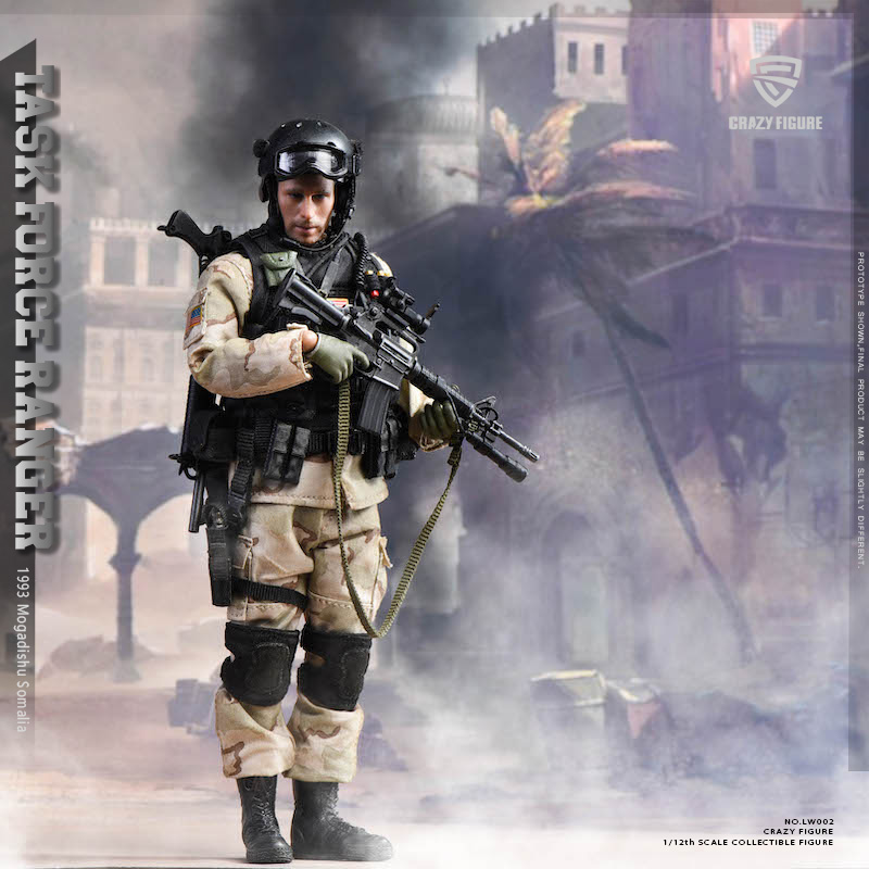 Crazy Figure LW002 1/12 1993 Mogadishu Somalia - Task Force Ranger
