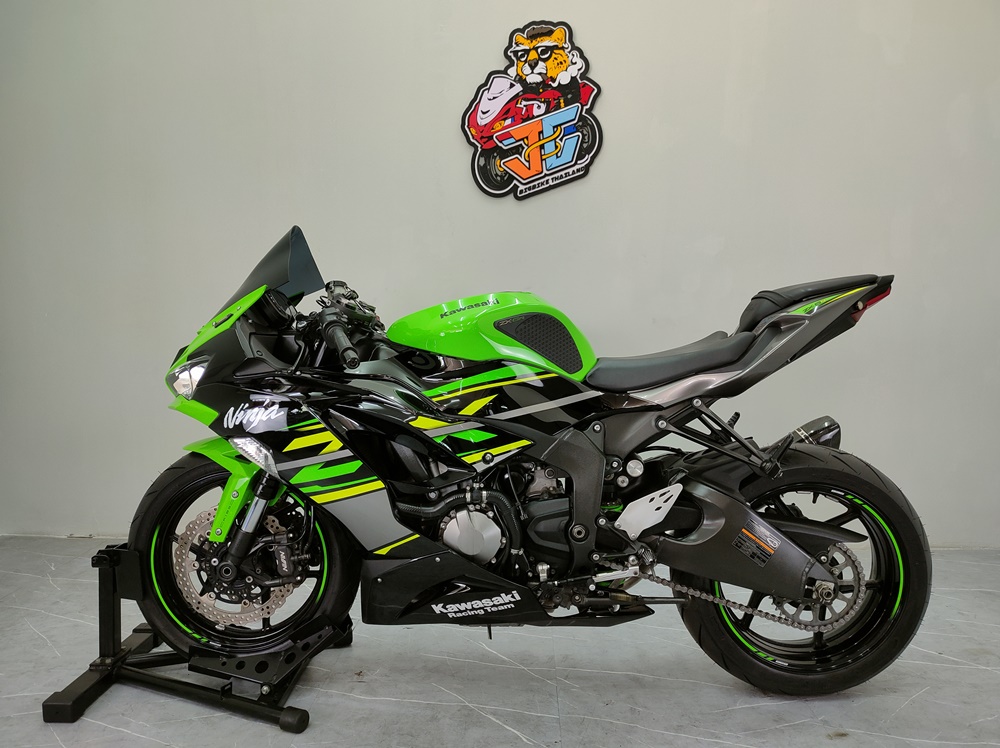 ขอแค่เครดิตปกติ...จัดไปใช้เงิน ⭕ บาท‼️ KAWASAKI ZX6R รถบ้านมือเดียว จดปี2020 ยางใหม่พร้อมใช้
