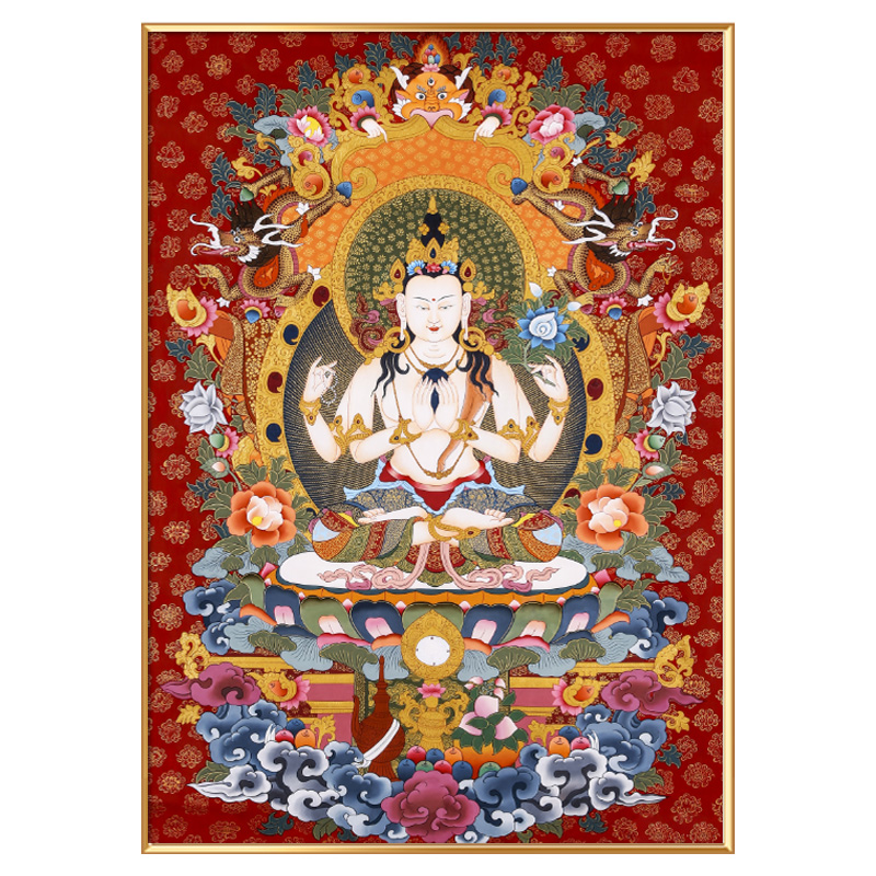 #ภาพวาดทังก้า(Thangka)ภาพวาดทิเบต ทังก้า มันดาลา พุทธศิลป์ชั้นสูง
