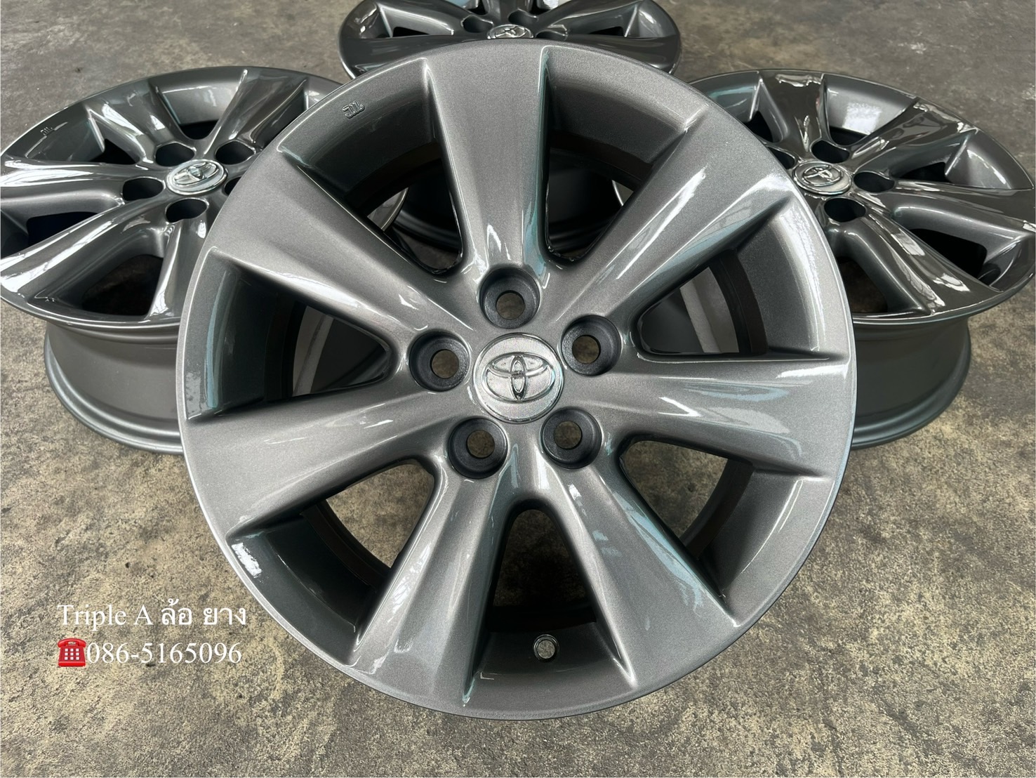 ✨ล้อแม็ก✨5รู100✨Toyota Altis ขอบ 15 สีเทา💖สวยกริ๊บ💖