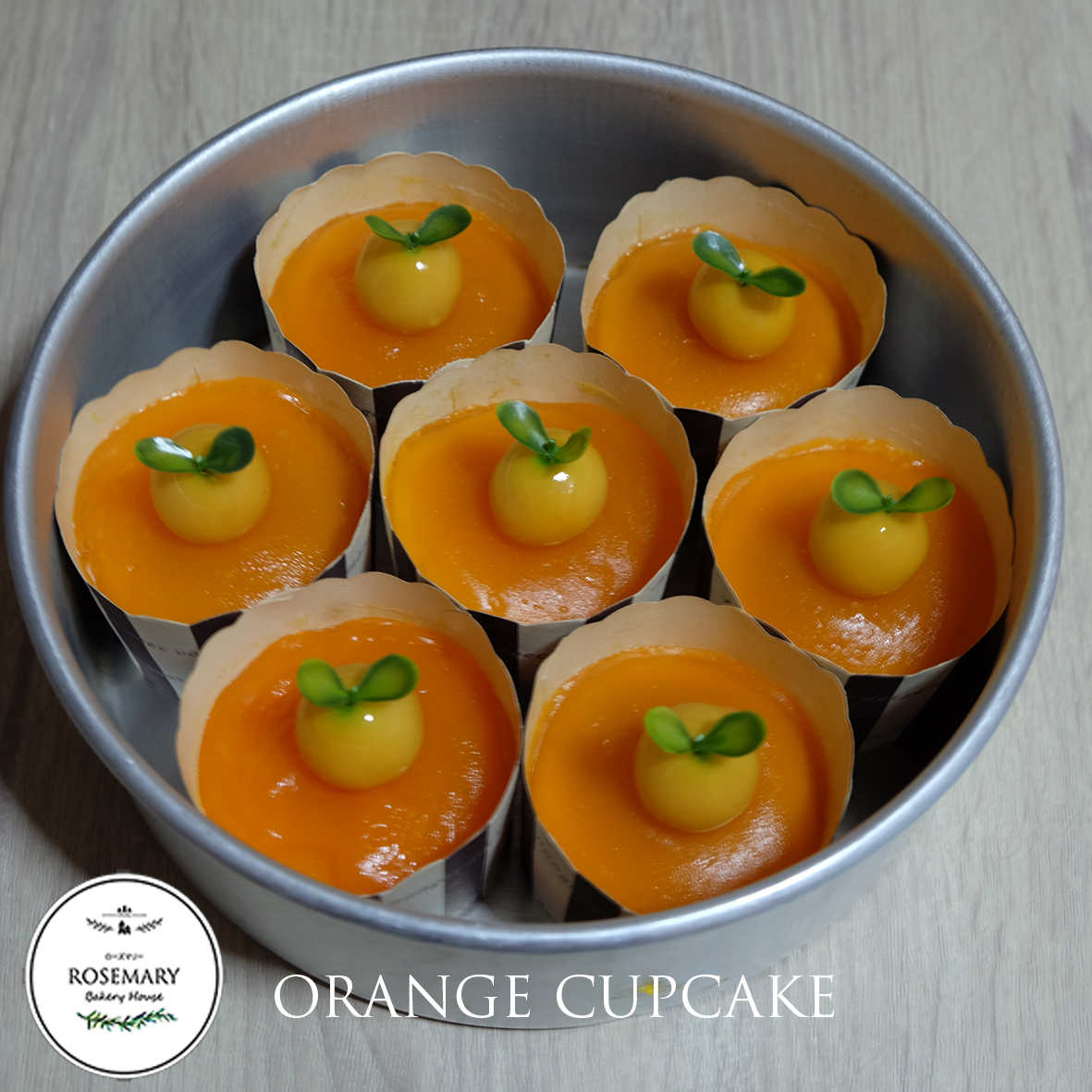 🍊 คัพเค้กส้ม🍊 (แบบใส่ถ้วยคัพเค้ก) Mandarine Orange Cupcake (ราคาต่อชิ้น)