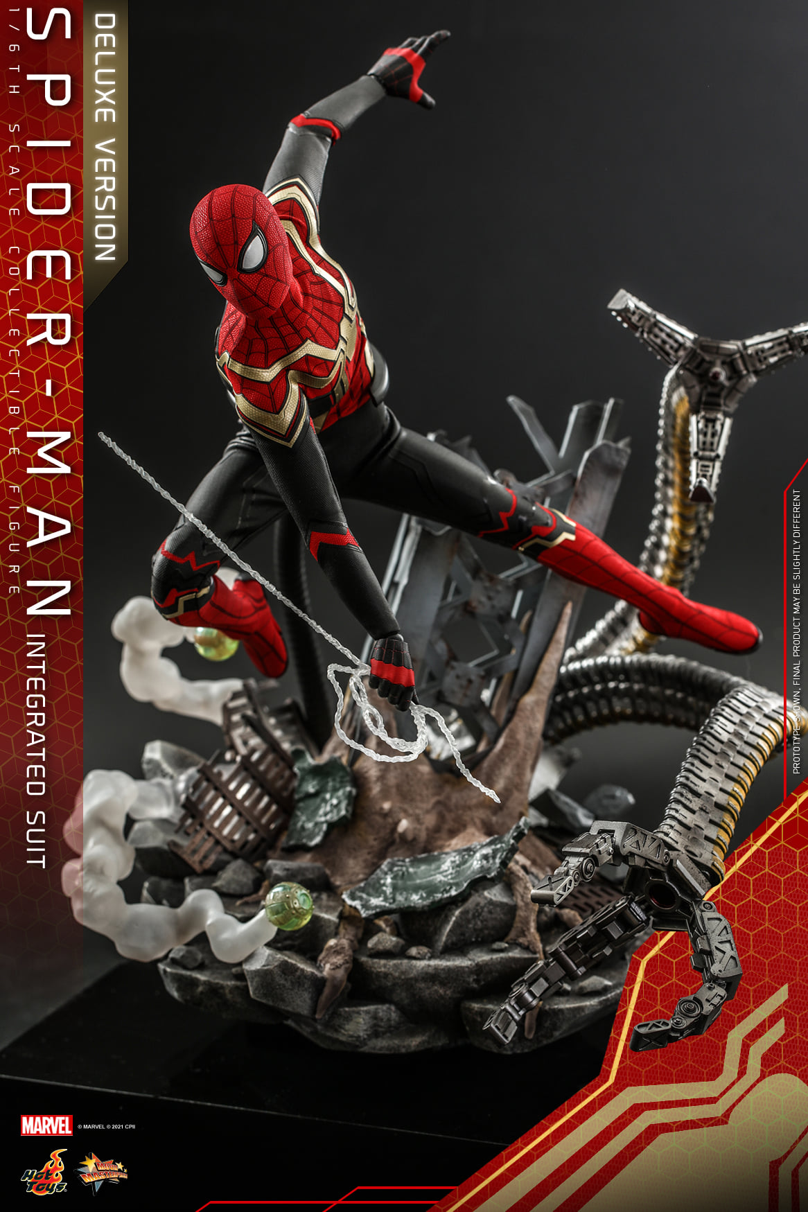 Hot Toys MMS624 1/6 Spider-Man: No Way Home - Spider-Man Integrated Suit (Deluxe Version)