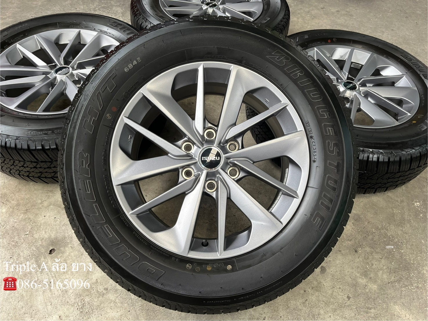 ✨ล้อแม็ก✨ISUZU MU-X 2024 รุ่นใหม่ล่าสุด ขอบ 18 พร้อมยาง 265-60-18 Bridgestone♨️ปลายปี 24♨️