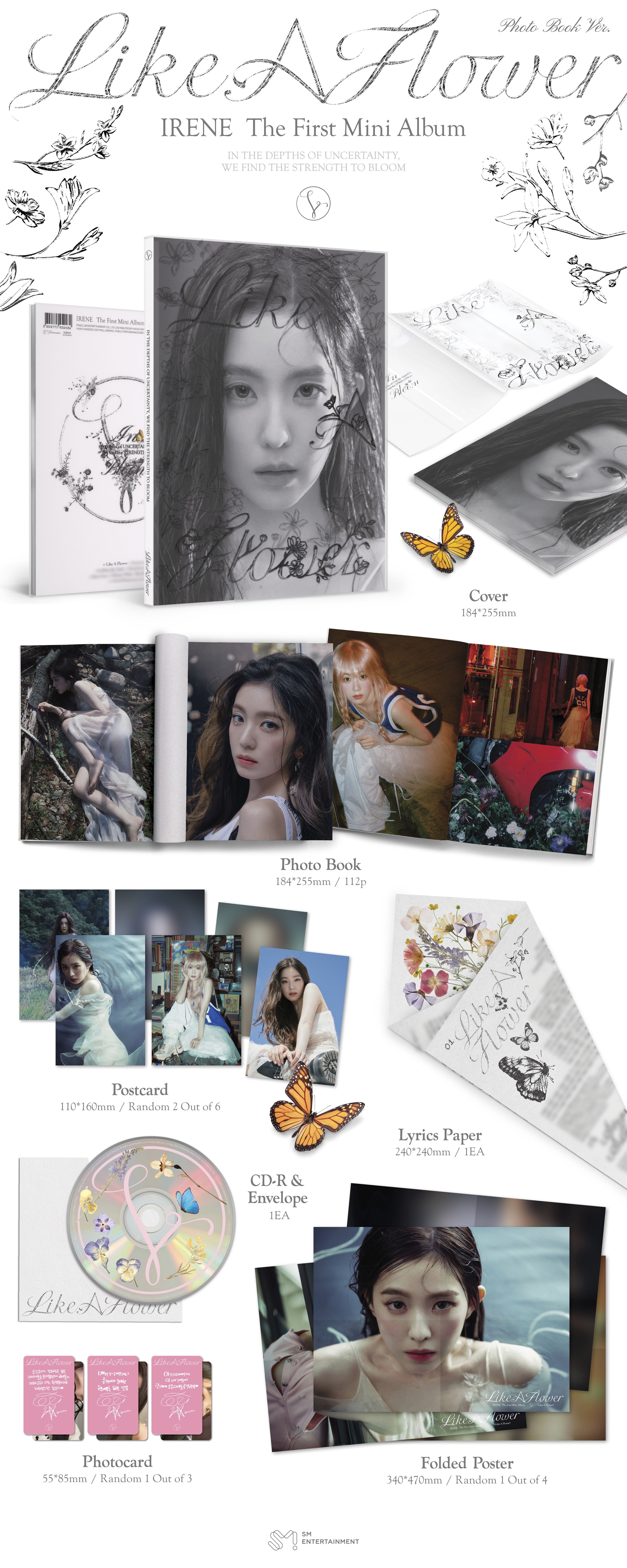 [รับกด+นำเข้าสินค้า] IRENE - 1st Mini Album Like A Flower