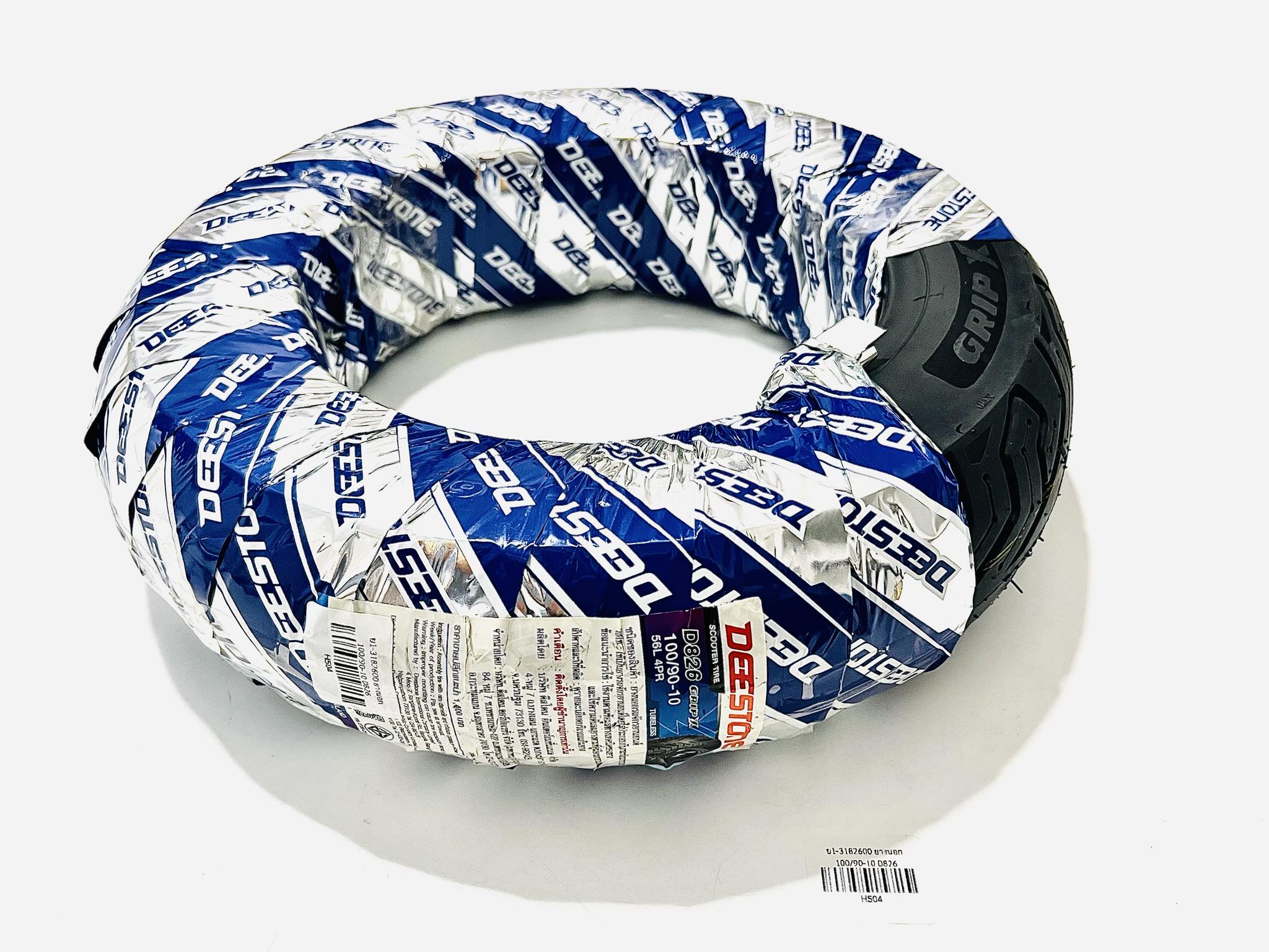 ยางนอก 100/90/10 D826+ยางใน 300-350 ขอบ 10 C