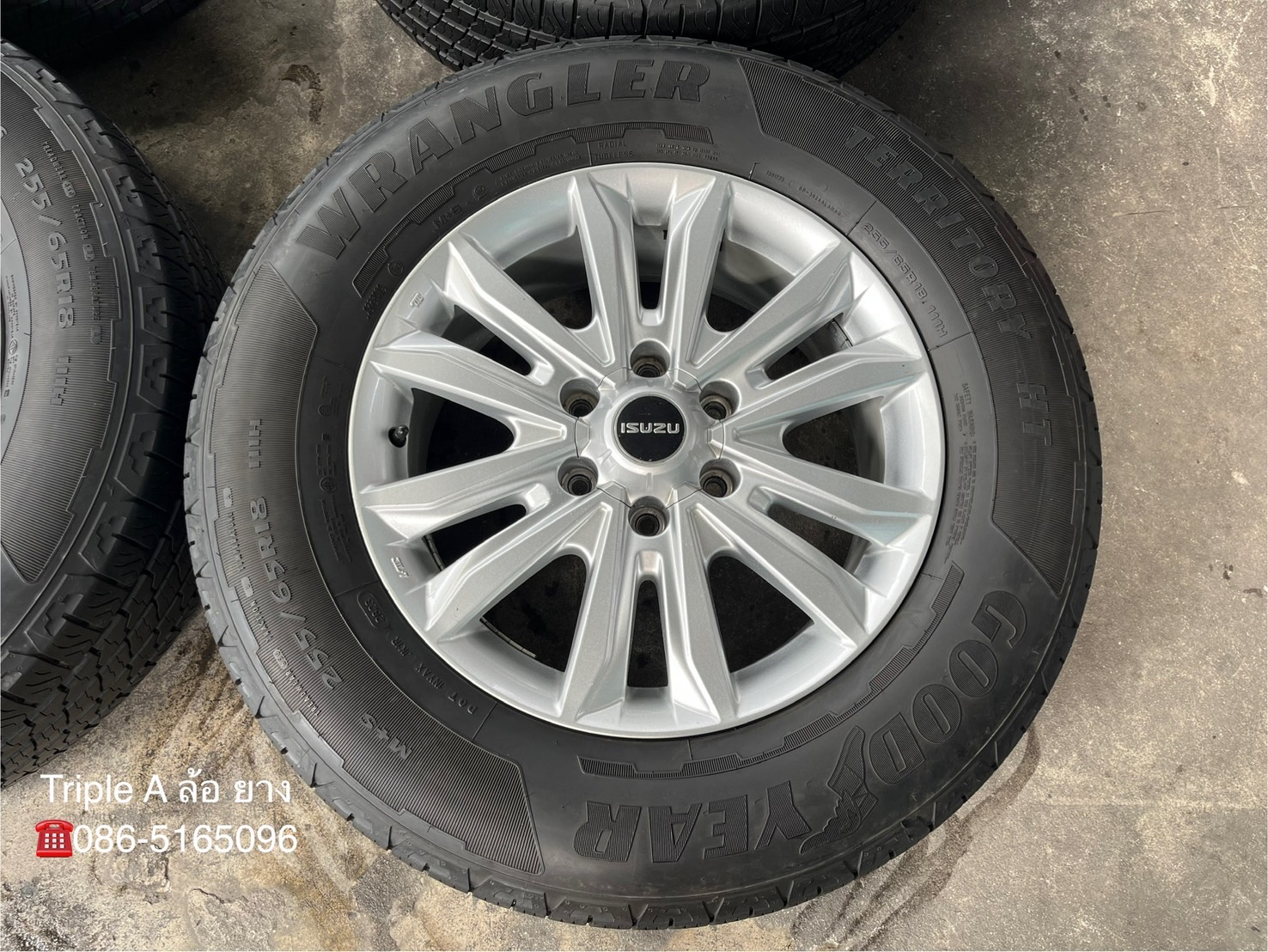 ✨ล้อแม็ก✨ISUZU D-Max Blue Power ขอบ 18 พร้อมยาง 255-65-18 Goodyear🌟ปี 23🌟