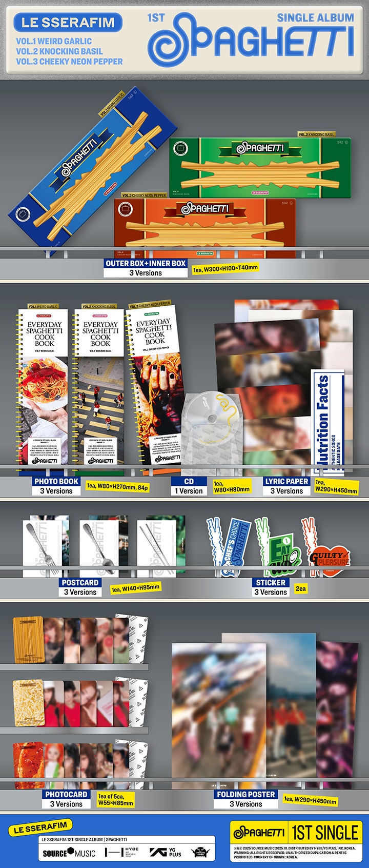 [PRE] LE SSERAFIM 1st Single Album 'SPAGHETTI'