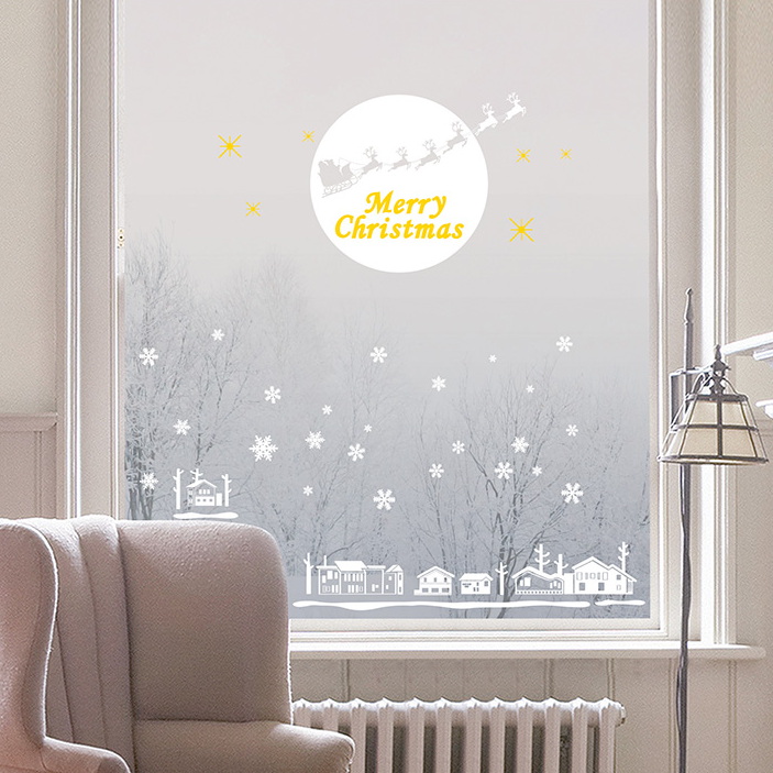 PSC-60029 Wall/Window Sticker Christmas night / 50x70 cm