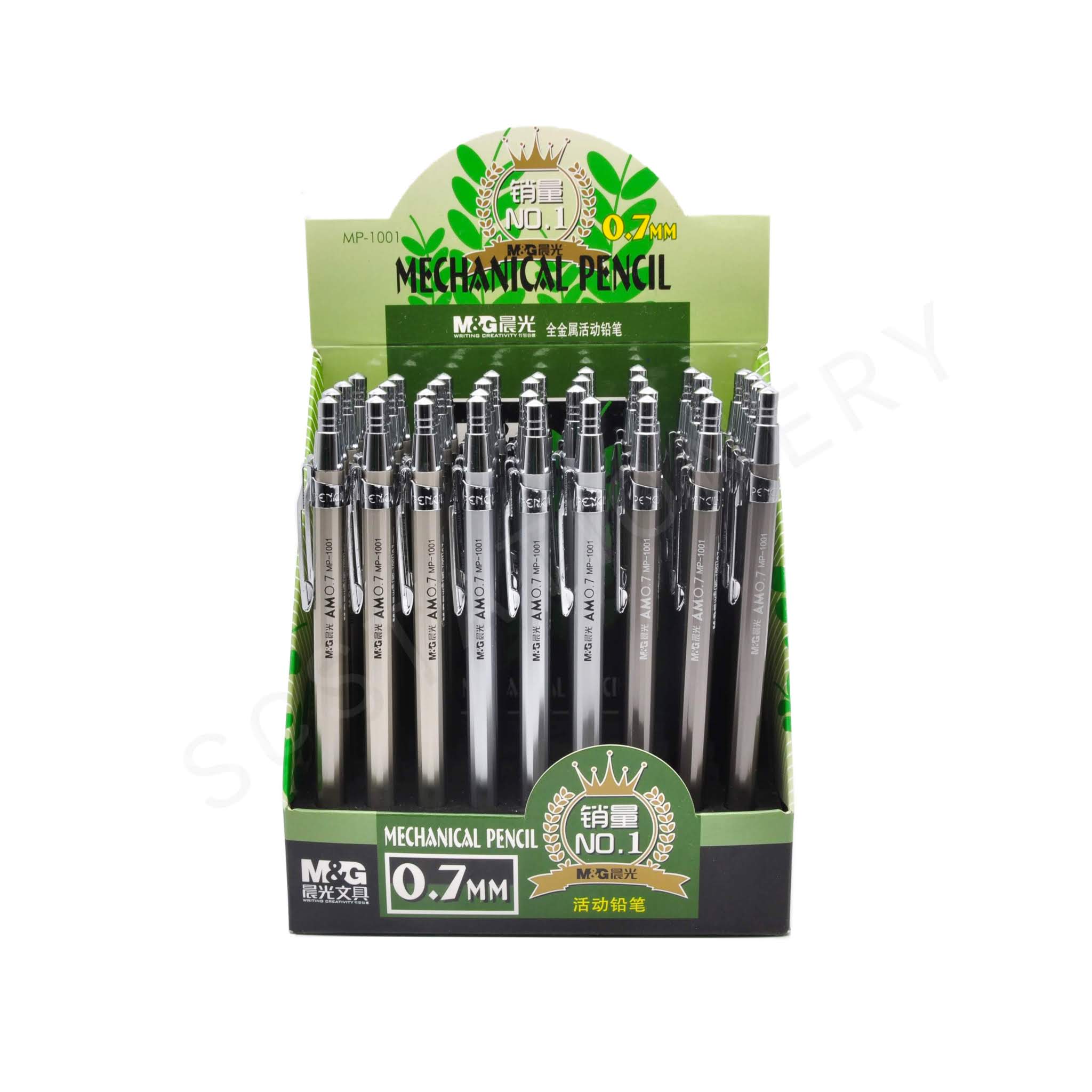 ดินสอกด ด้ามเหล็ก M&G NO.MP-1001 แพ็ค 36ด้าม คละสี