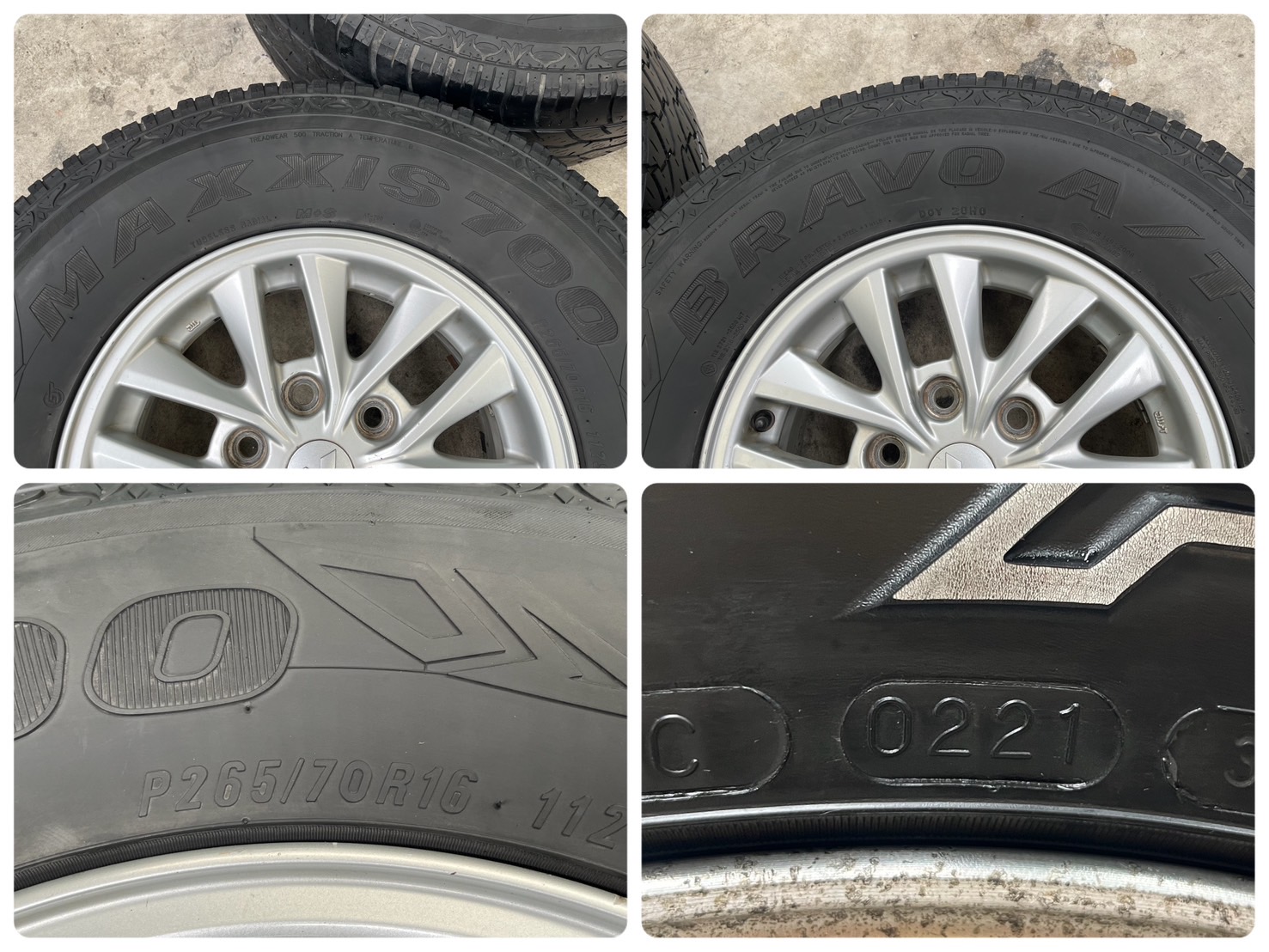 ✨ล้อแม็กพร้อมยาง✨6รู139 Mitsu Triton ขอบ 16