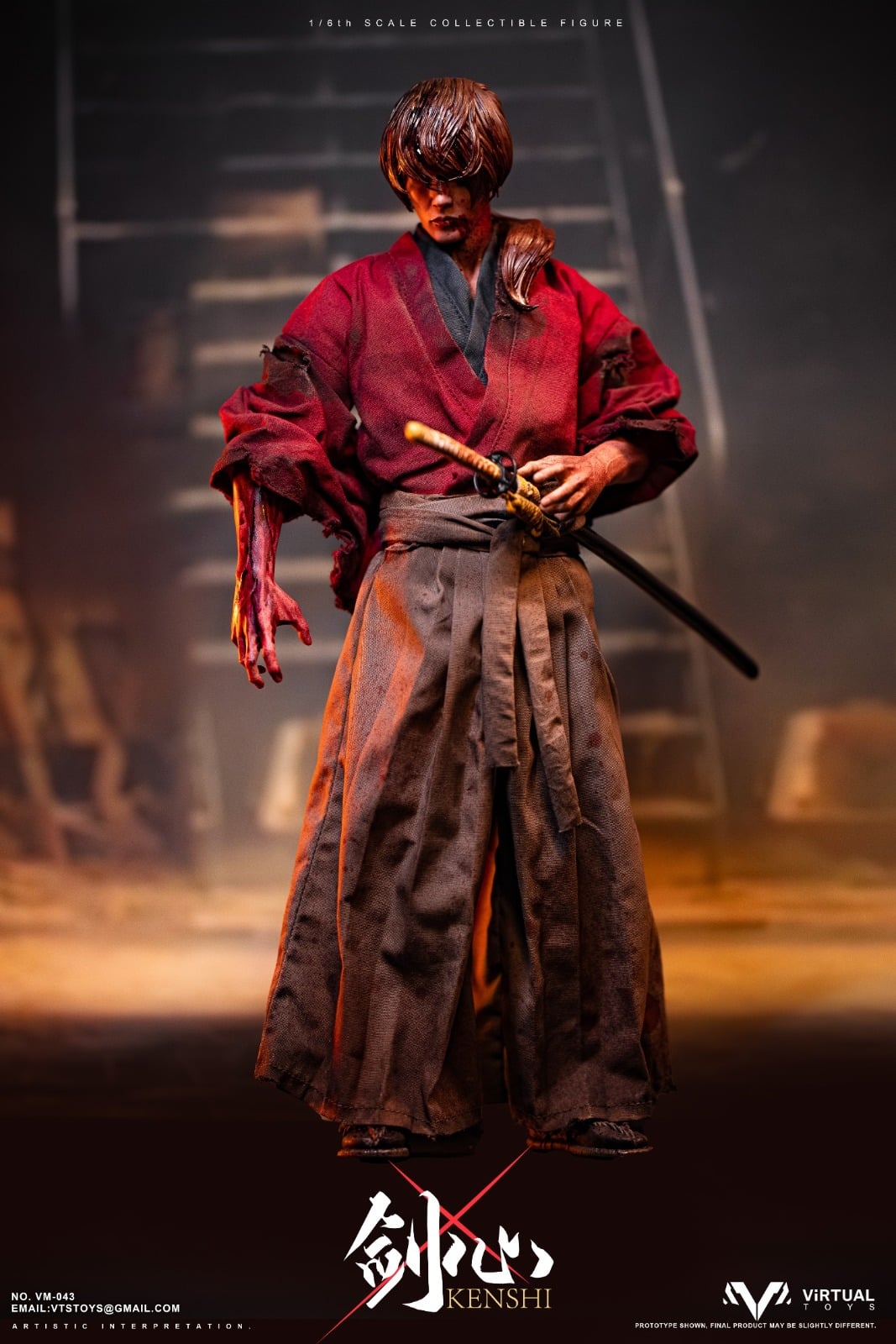VTSTOYS VM-043B 1/6 KENSHI (Final Battle Ver.)